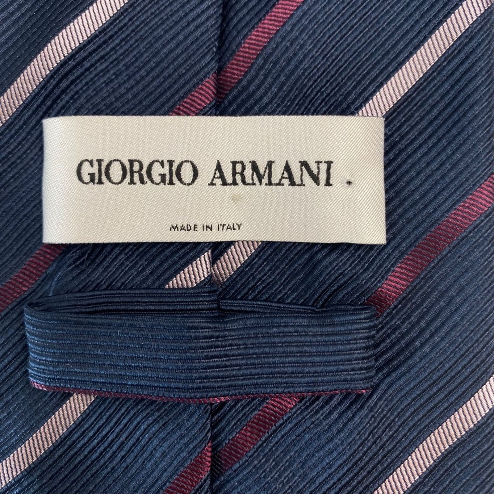 Giorgio Armani GIORGIO ARMANI Mens 100% Silk Tie Necktie Diagonal Stripe Size ONE SIZE - 5 Thumbnail