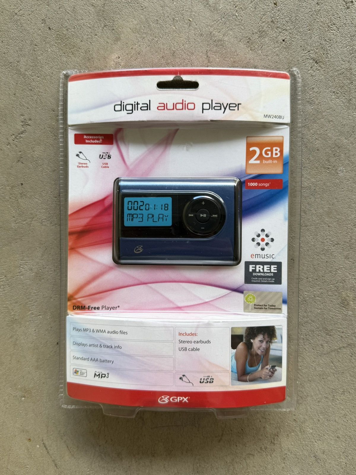 Vintage Y2K Vintage Portable MP3 Player Digital Audio Player Sealed Size ONE SIZE - 1 Thumbnail