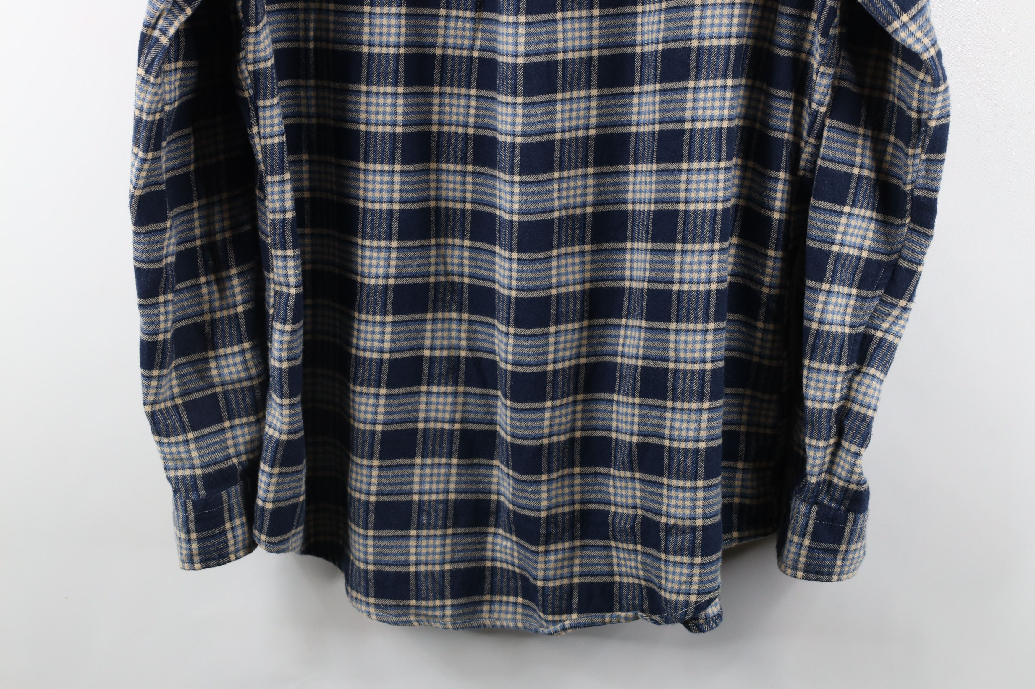 Lands' End × Vintage Vintage Lands End Fit Flannel Collared Button Down Shirt Size US L / EU 52-54 / 3 - 14 Thumbnail