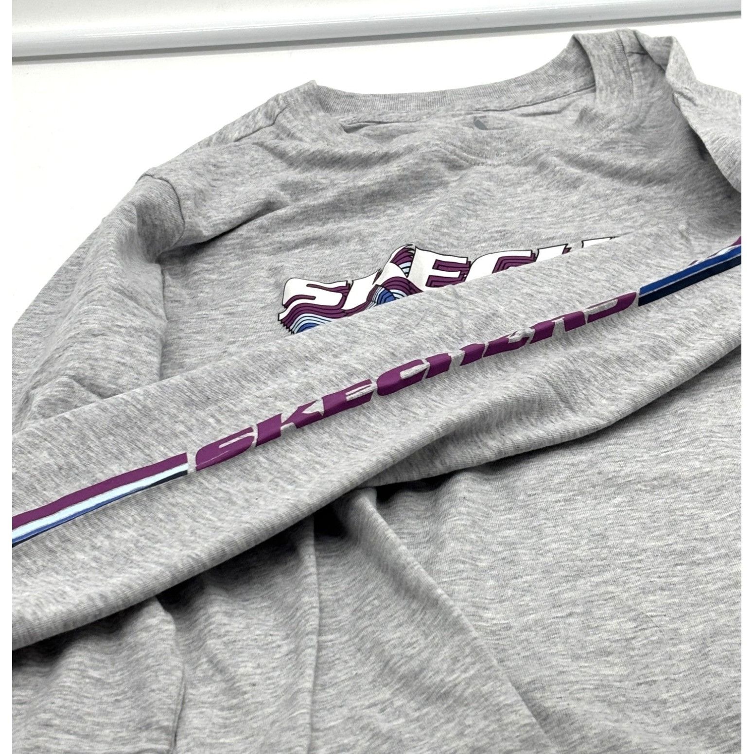 SKECHERS Skechers Women's GOlounge Stacked Long Sleeve Tee, Light Gra Size XS / US 0-2 / IT 36-38 - 5 Thumbnail