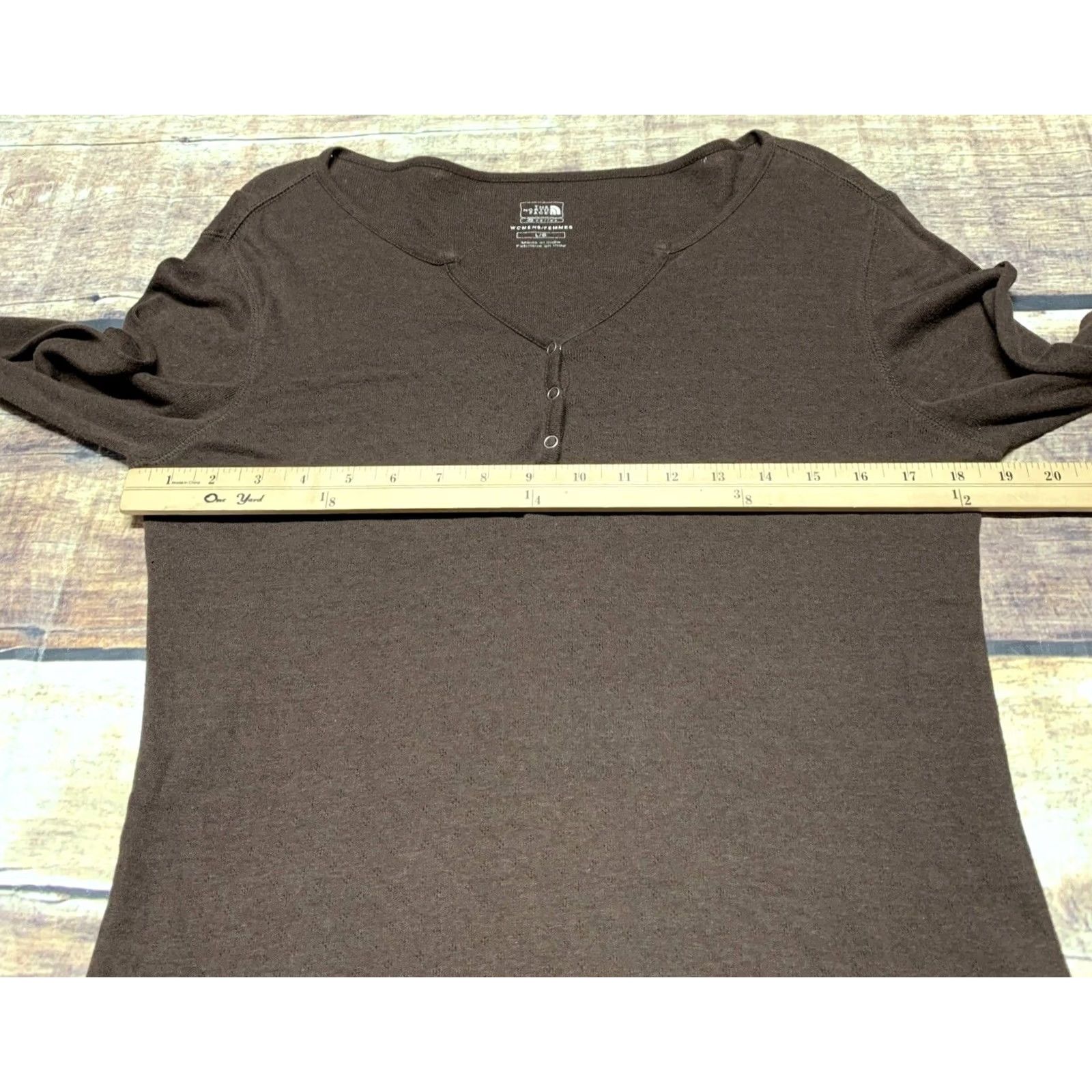 The North Face The North Face Shirt Top Womens Large Brown Knitted V-Neck Long Sleeve Pullover Size L / US 10 / IT 46 - 6 Thumbnail