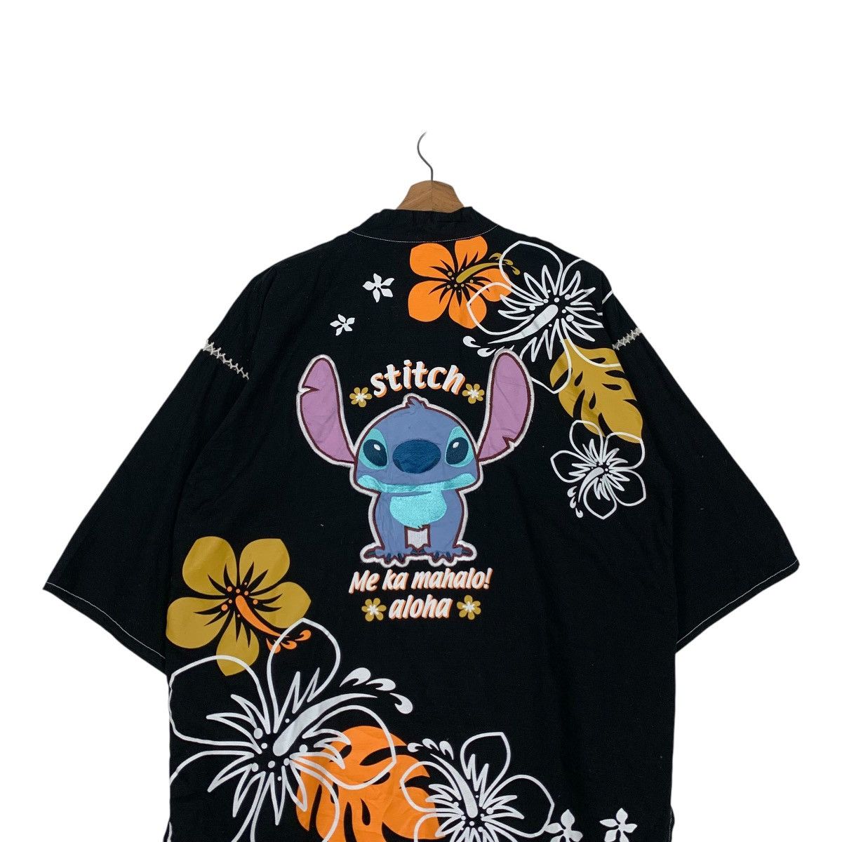 Japanese Brand LILO & STITCH Aloha Big Logo Graphics Kimono #2330-C104 Size US L / EU 52-54 / 3 - 2 Thumbnail