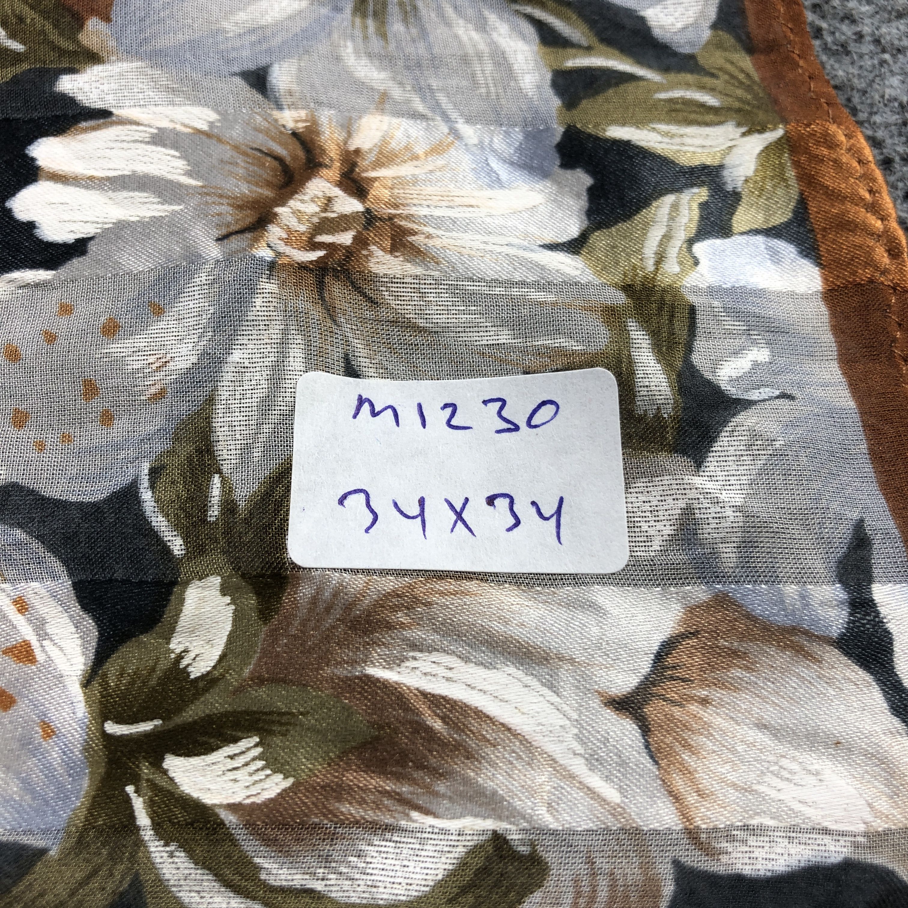 Pierre Cardin Vintage Pierre Cardin Floral Silk Scarf M1230 Size ONE SIZE - 5 Thumbnail