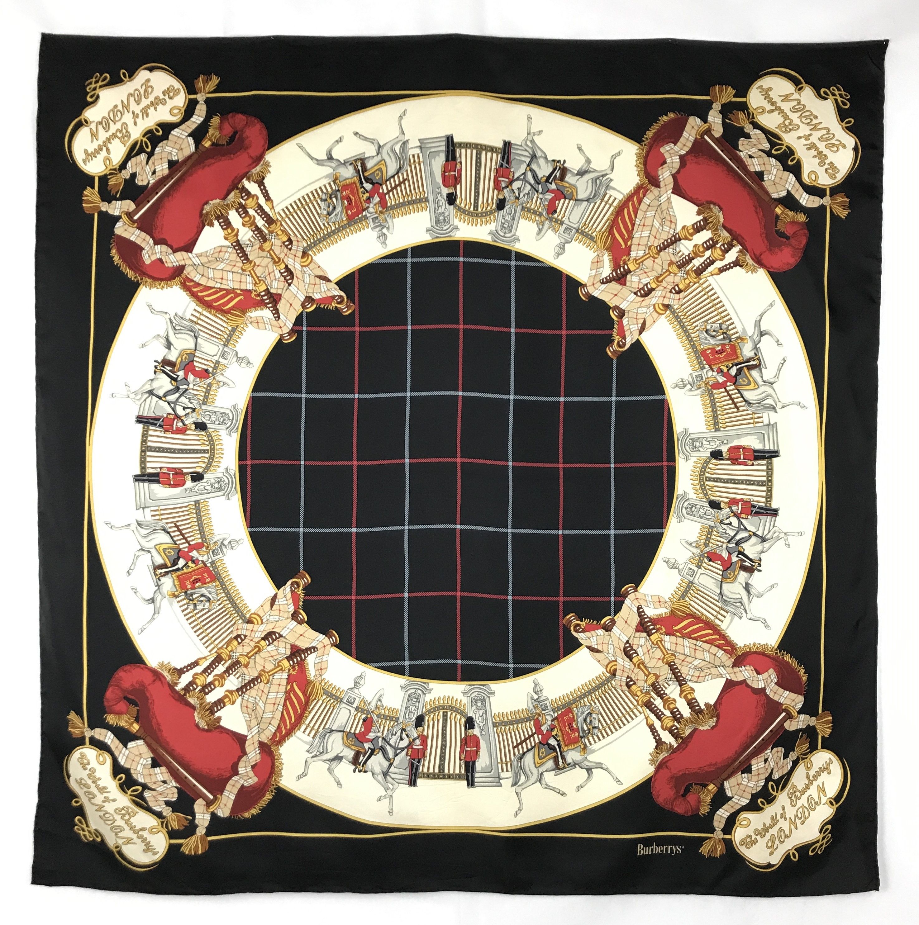 Vintage Burberry Silk Scarf