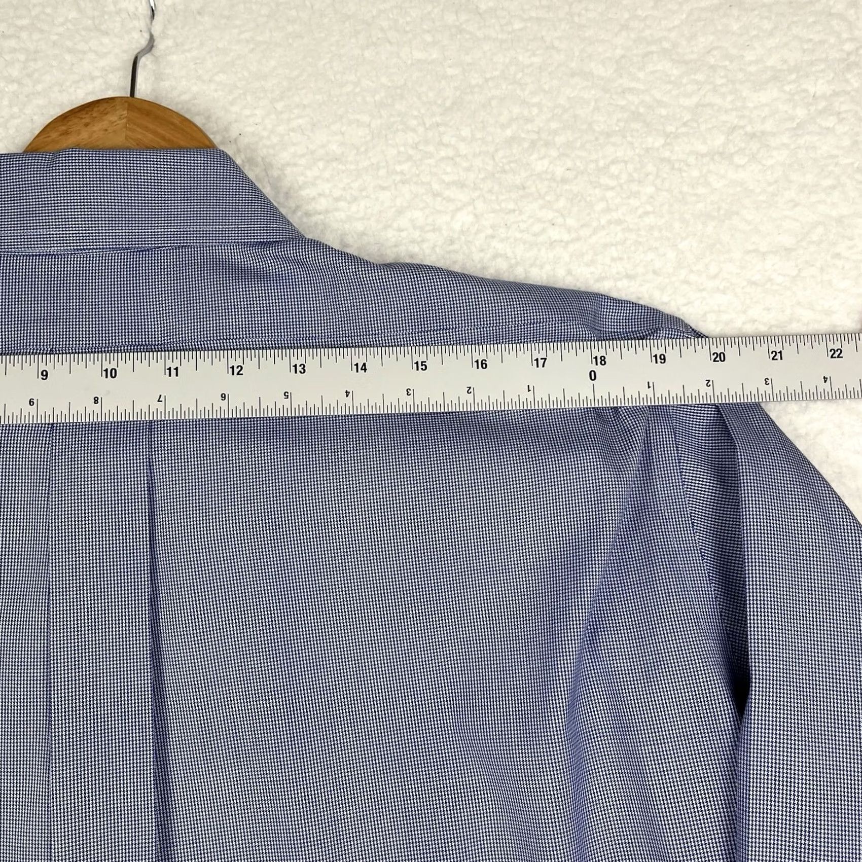 Brooks Brothers Brooks Brothers Oxford Button Down Shirt Blue 16.5-34/5 Cotton Houndstooth Dress Shirt Men Regular Button-Down Non-Iron Long Sleeve Size US S / EU 44-46 / 1 - 7 Thumbnail