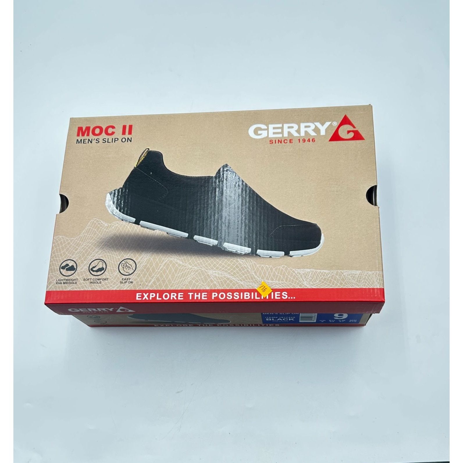 Other Gerry Moc II Mens 9 Black Slip On Shoes Lightweight Comfort Size US 9 / EU 42 - 8 Thumbnail