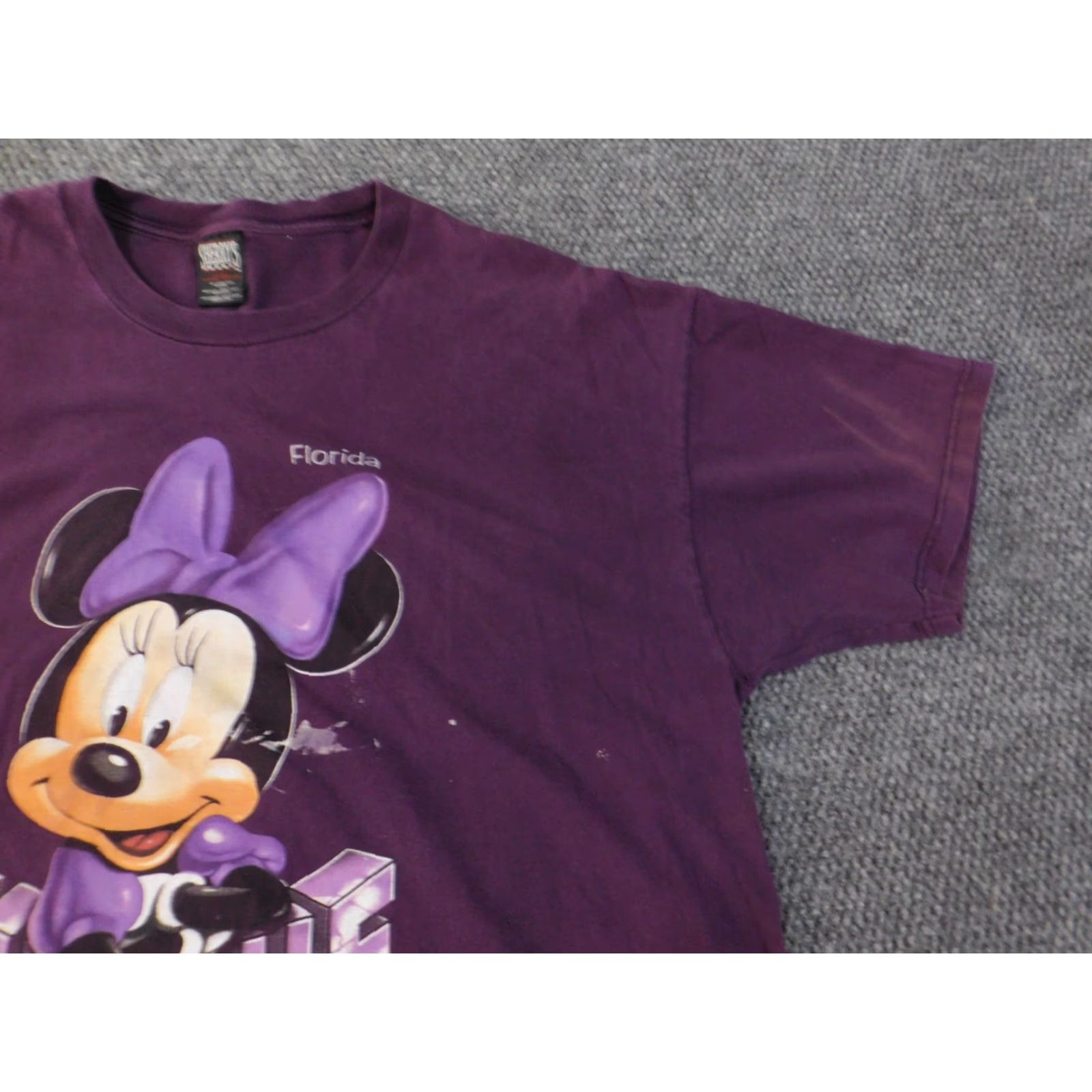 Disney minnie mouse shirt xxl mens vintage disney purple t-shirt crew neck cotton solid graphic print 90s retro Disney Mens 2XL Purple Size US XXL / EU 58 / 5 - 4 Thumbnail