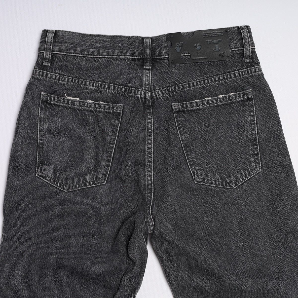 Off-White Off-White Permanent Meteor Jeans Hole Pants Grey Size 27" / US 4 / IT 40 - 18 Thumbnail
