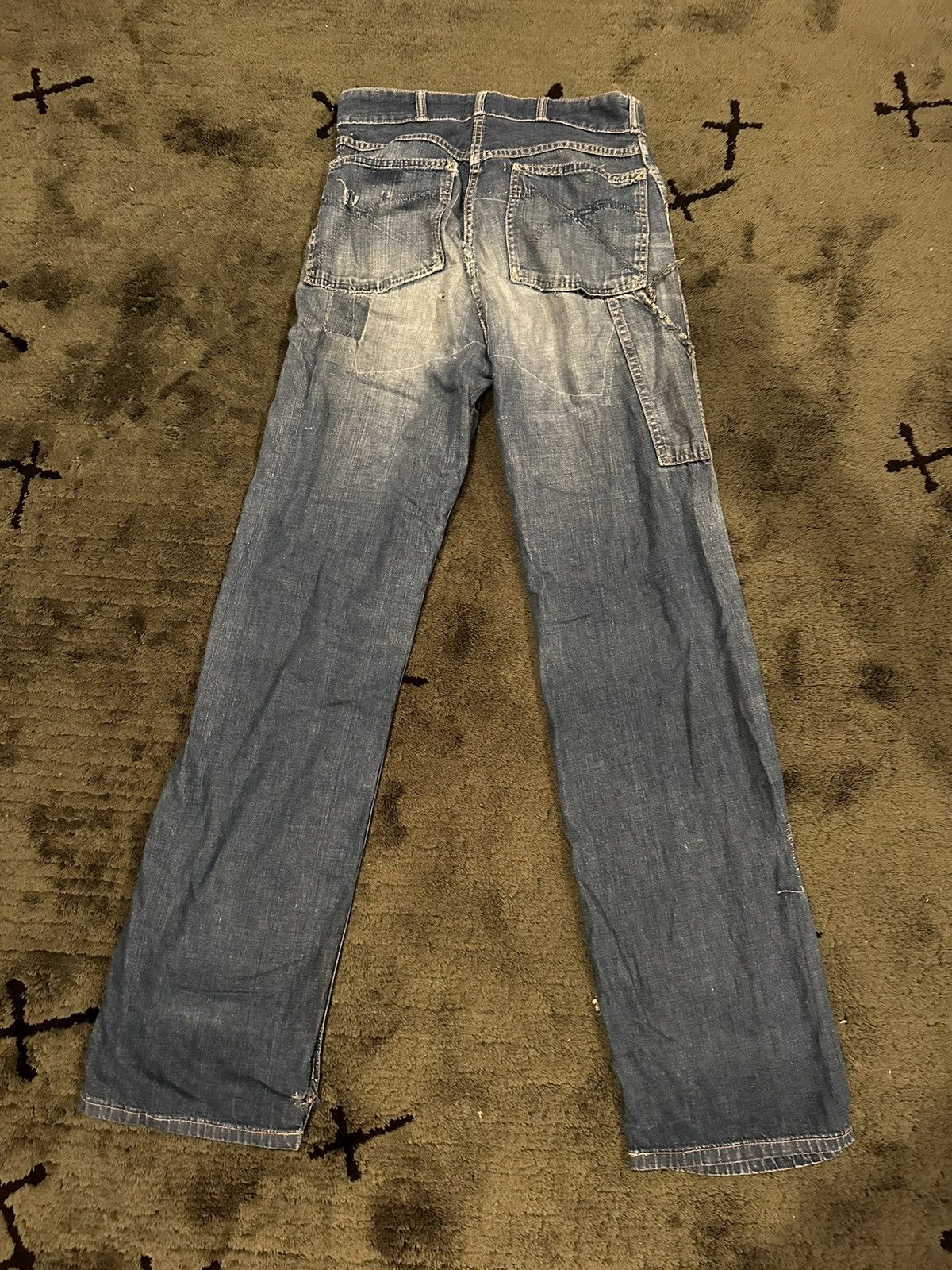Lee × Levi's × Vintage Vintage 1960’s Big Smith Distressed and Repaired Denim Size US 30 / EU 46 - 2 Thumbnail