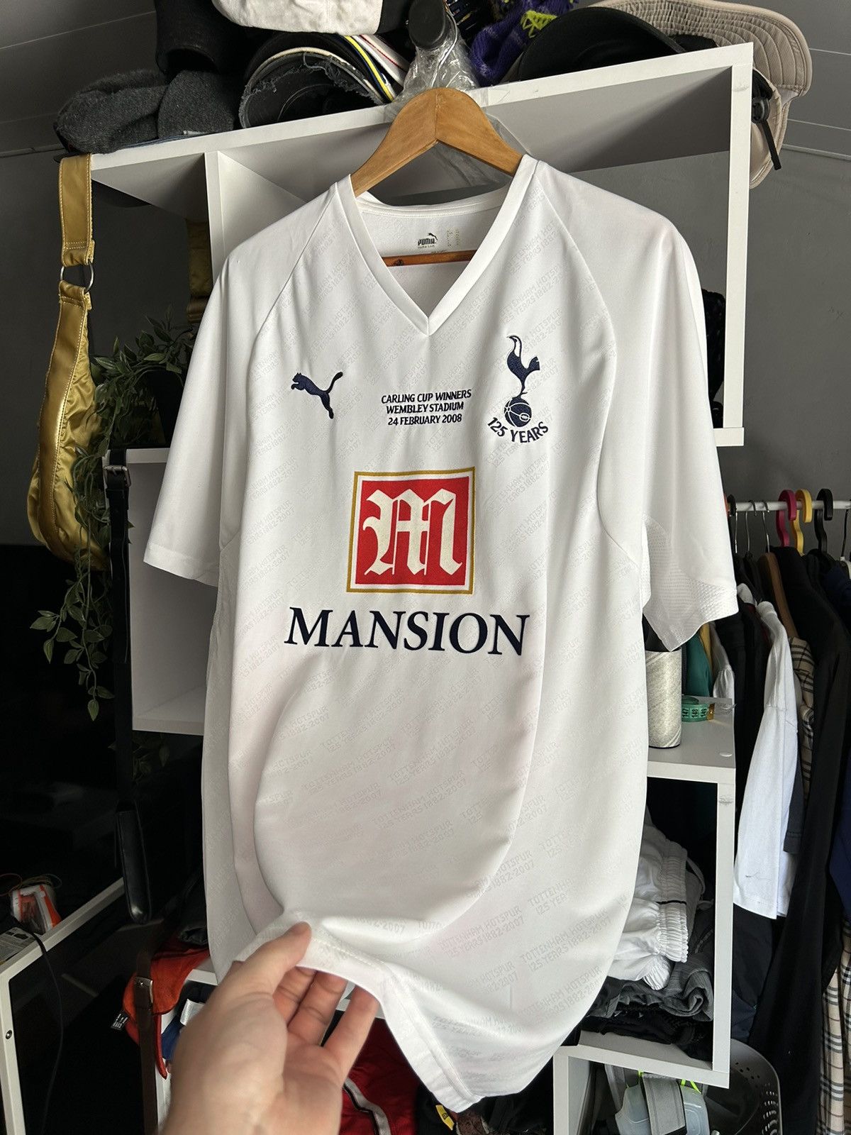 Puma × Vintage Tottenham hotspur home 2008 carling cup winner soccer jersey Size US XL / EU 56 / 4 - 3 Thumbnail