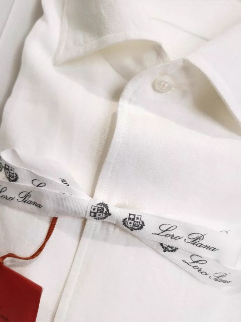 Loro Piana LORO PIANA Men's linen shirt Size US XS / EU 42 / 0 - 5 Thumbnail