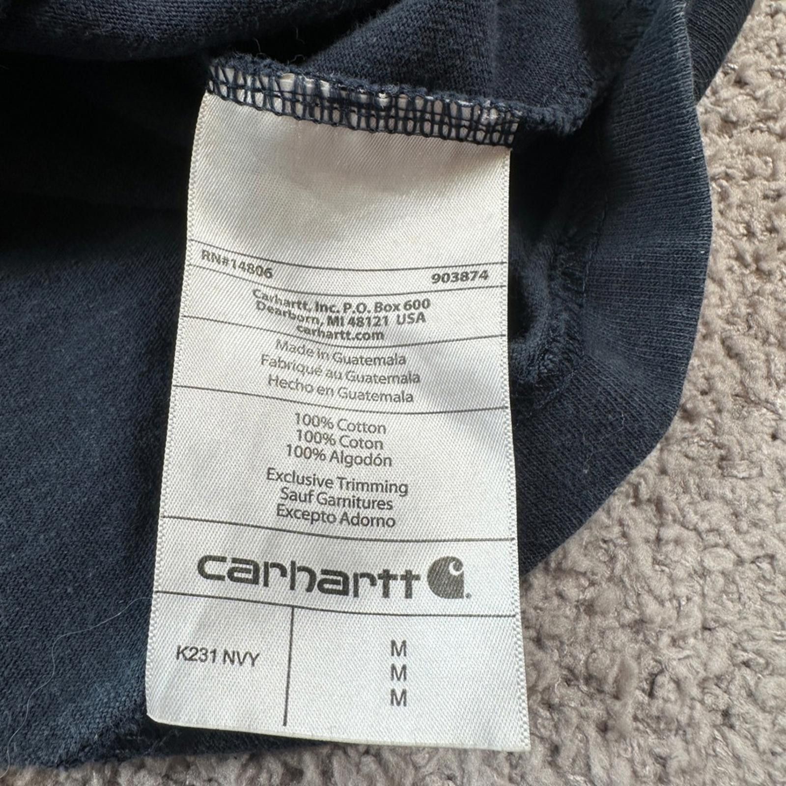 Carhartt Carhartt Loose Fit Long Sleeve T Shirt Men's Medium Navy Size US M / EU 48-50 / 2 - 5 Thumbnail