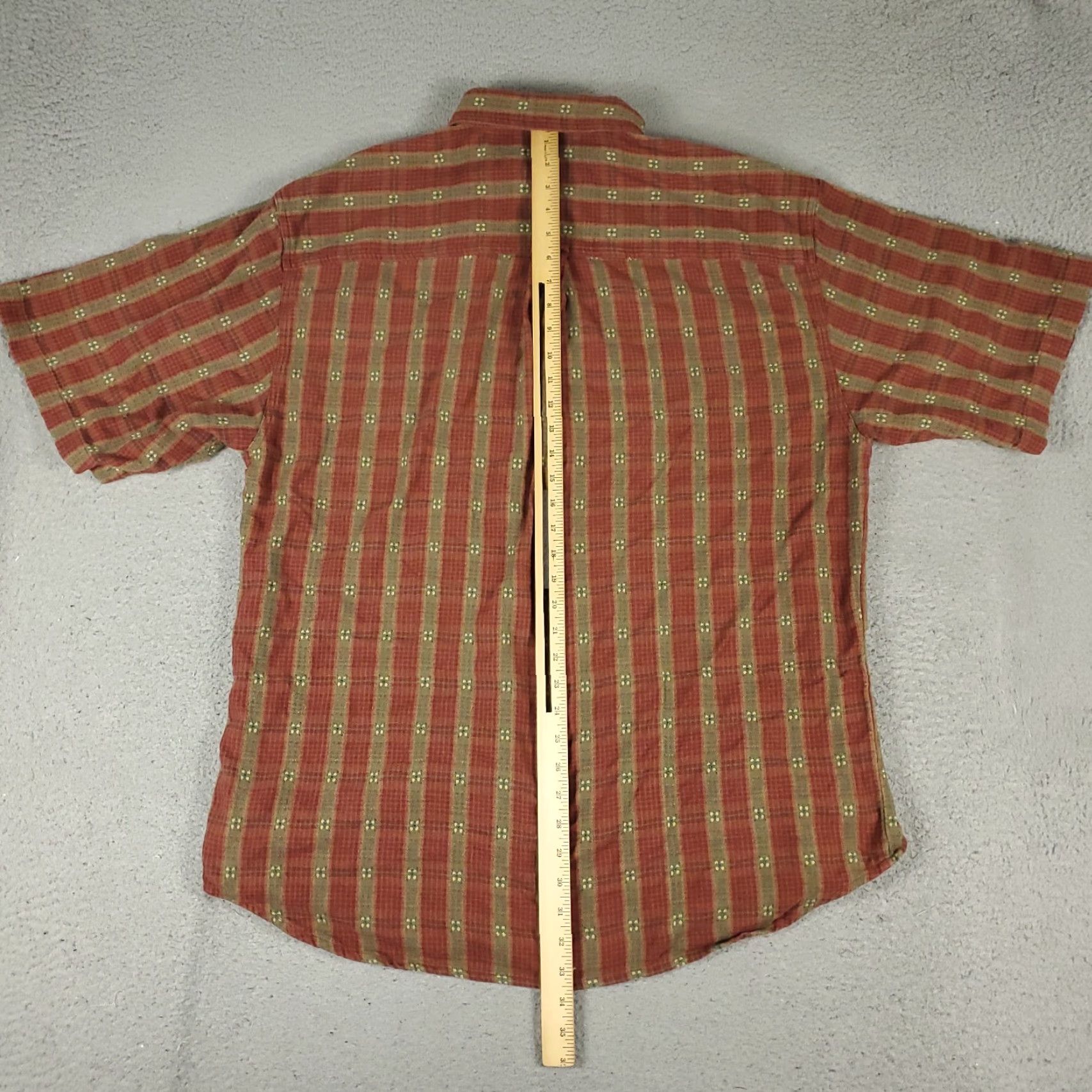 The Territory Ahead Territory Ahead Button Up Shirt Mens 2XL Red Striped Knit Short Sleeve Classic Size US XXL / EU 58 / 5 - 3 Thumbnail