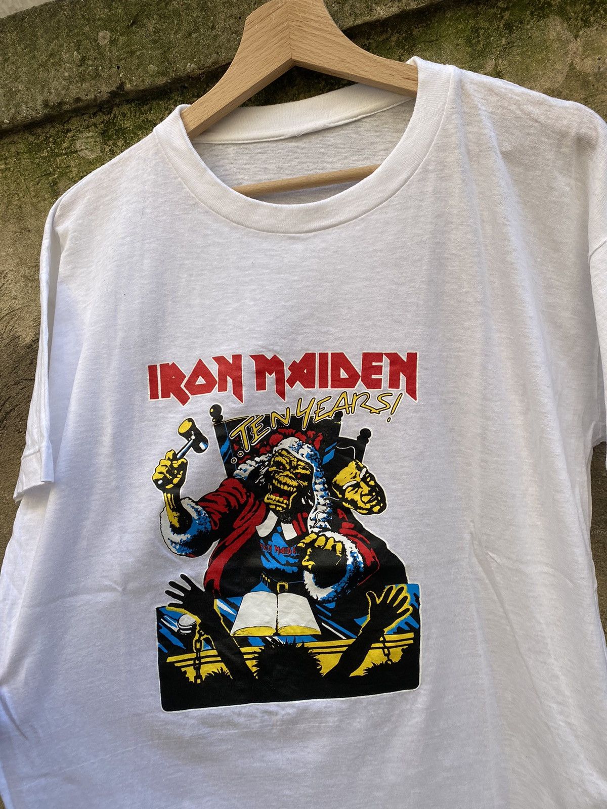 Band Tees × Vintage Vintage Iron Maiden Tour T-Shirt From OG Owner Size US XL / EU 56 / 4 - 2 Thumbnail