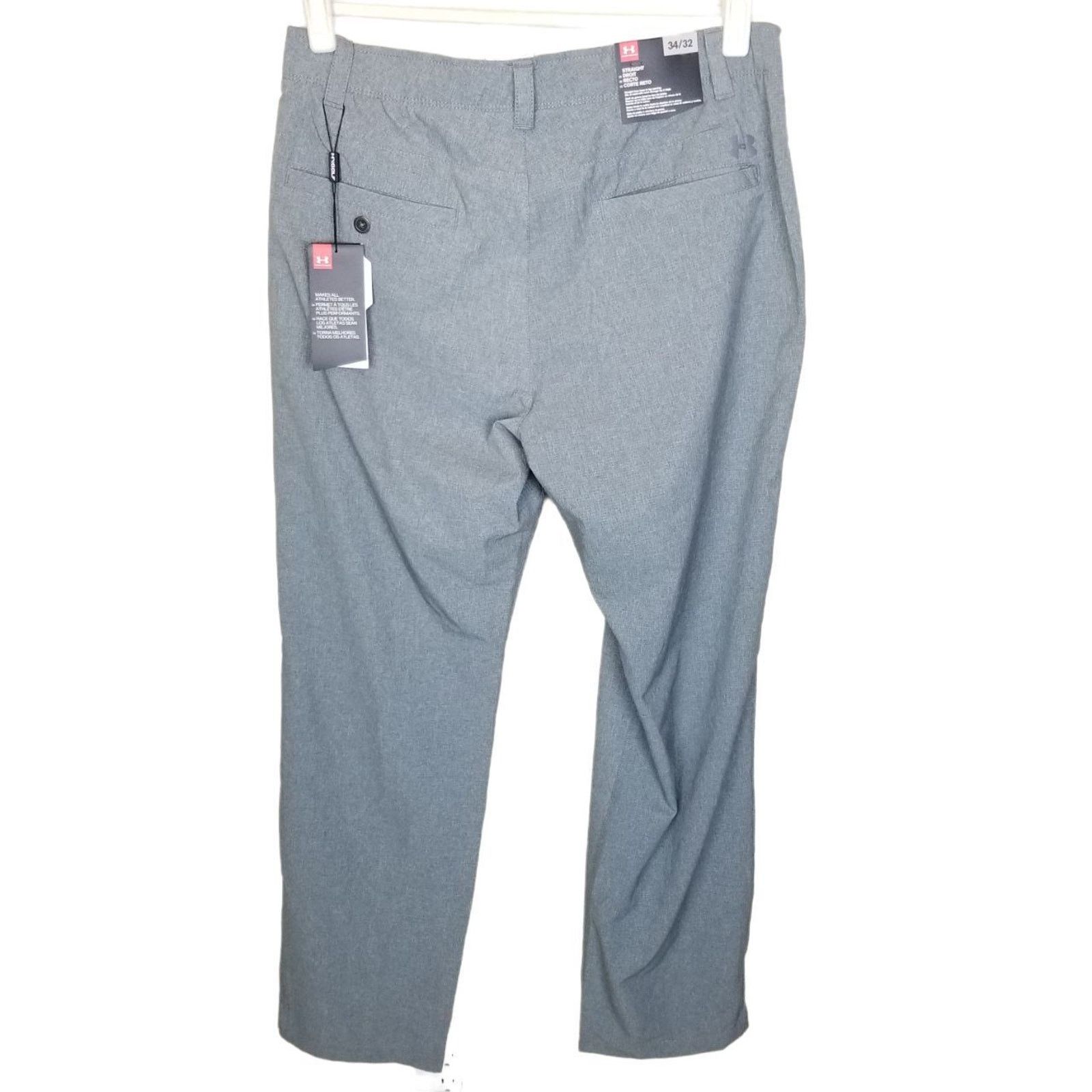 Under Armour Under Armour Mens Gray Chino Golf Pants Size 34x32 Size US 34 / EU 50 - 6 Thumbnail