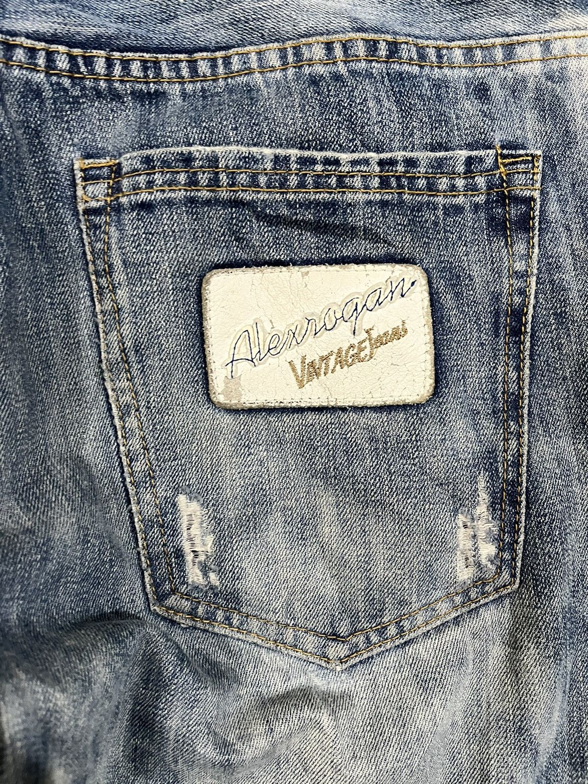 If Six Was Nine × Yasuyuki Ishii Vintage Alex Rogan Acid Wash Ripped Distressed Denim Size US 34 / EU 50 - 12 Thumbnail