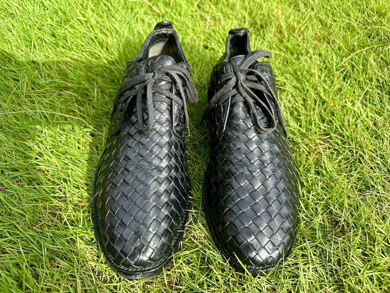 Bottega Veneta Authentic Bottega Veneta Intrecciato Nero Derby Oxford Size US 8 / EU 41 - 2 Thumbnail