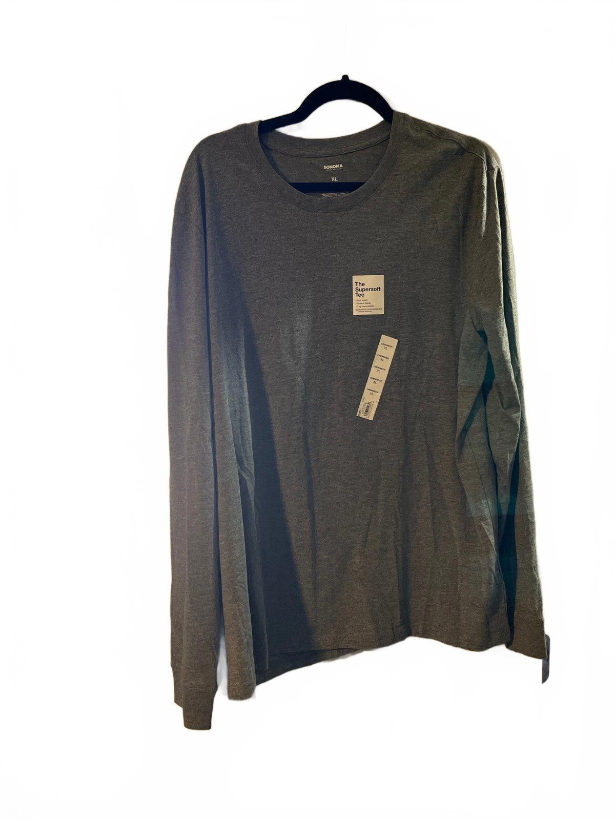 Sonoma Sonoma Supersoft Long Sleeve Tee - XL, Gray Size US XL / EU 56 / 4 - 1 Thumbnail