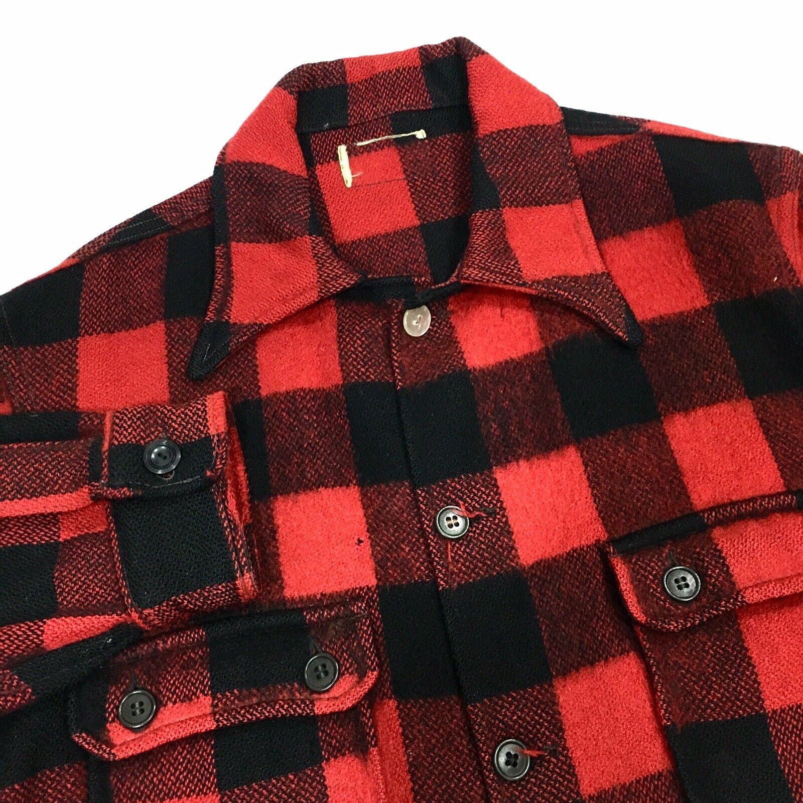 Other Vtg MACKINAW Cruiser Coat BUFFALO Plaid WOOL Hunting Jacket Size US XL / EU 56 / 4 - 2 Thumbnail