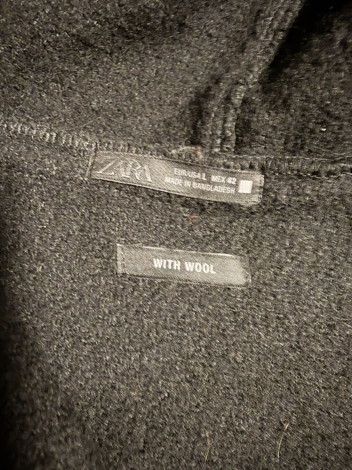 Zara Zara Black Mohair Zip Up Size US L / EU 52-54 / 3 - 2 Thumbnail