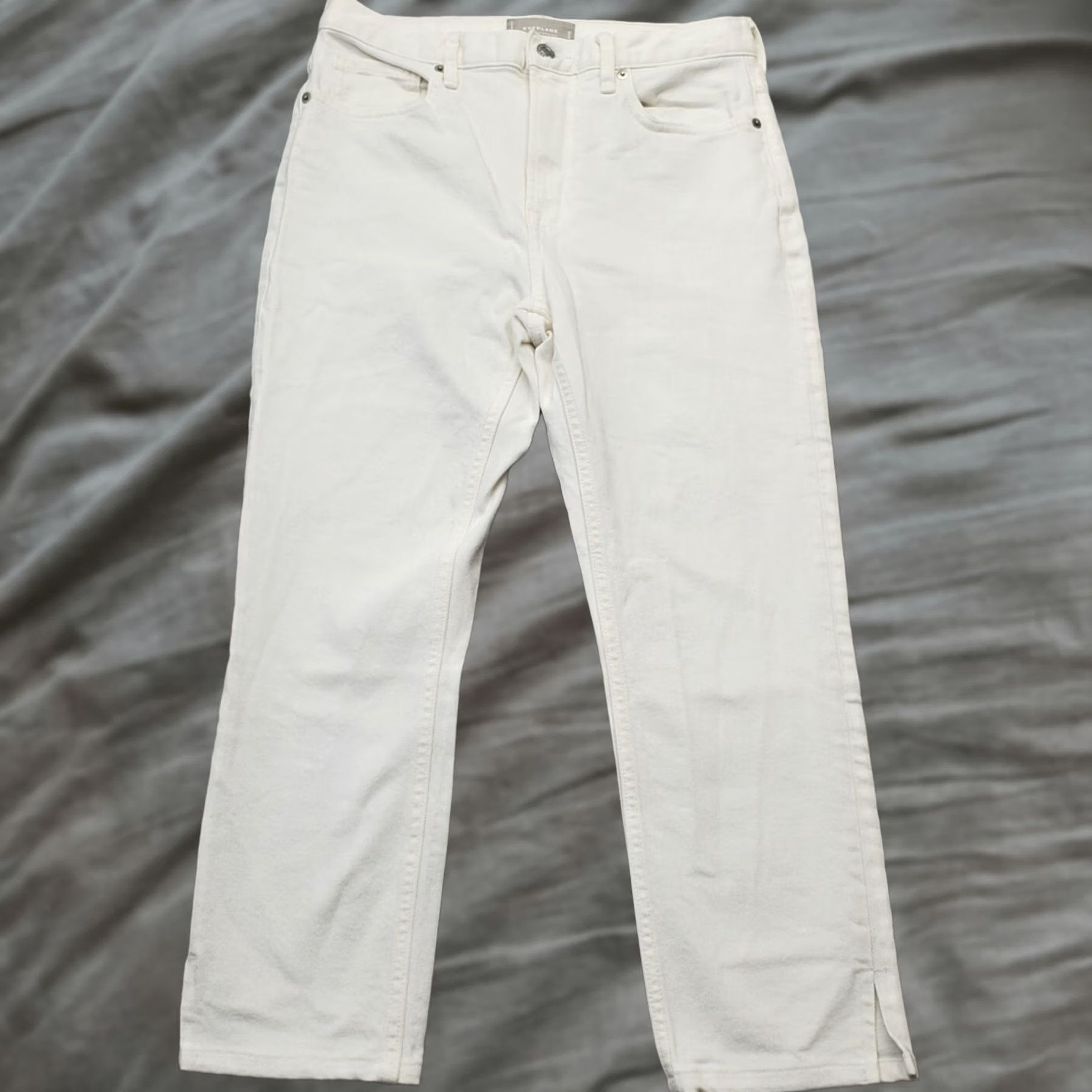 Everlane Everlane Skinny Jeans Womens 28 White Denim High Rise Slit Ankle 5-Pocket Design Women Size 28 White Denim 5-Pocket Design Jeans (Vintage: No) Size 28" / US 6 / IT 42 - 1 Thumbnail
