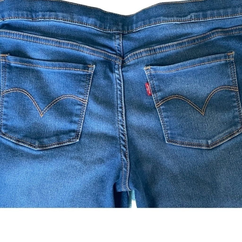 Levi's Levi’s Pull On Jegging Jeans Blue Kids Girls Youth Size 16. Size 38" / US 16 / IT 52 - 5 Thumbnail