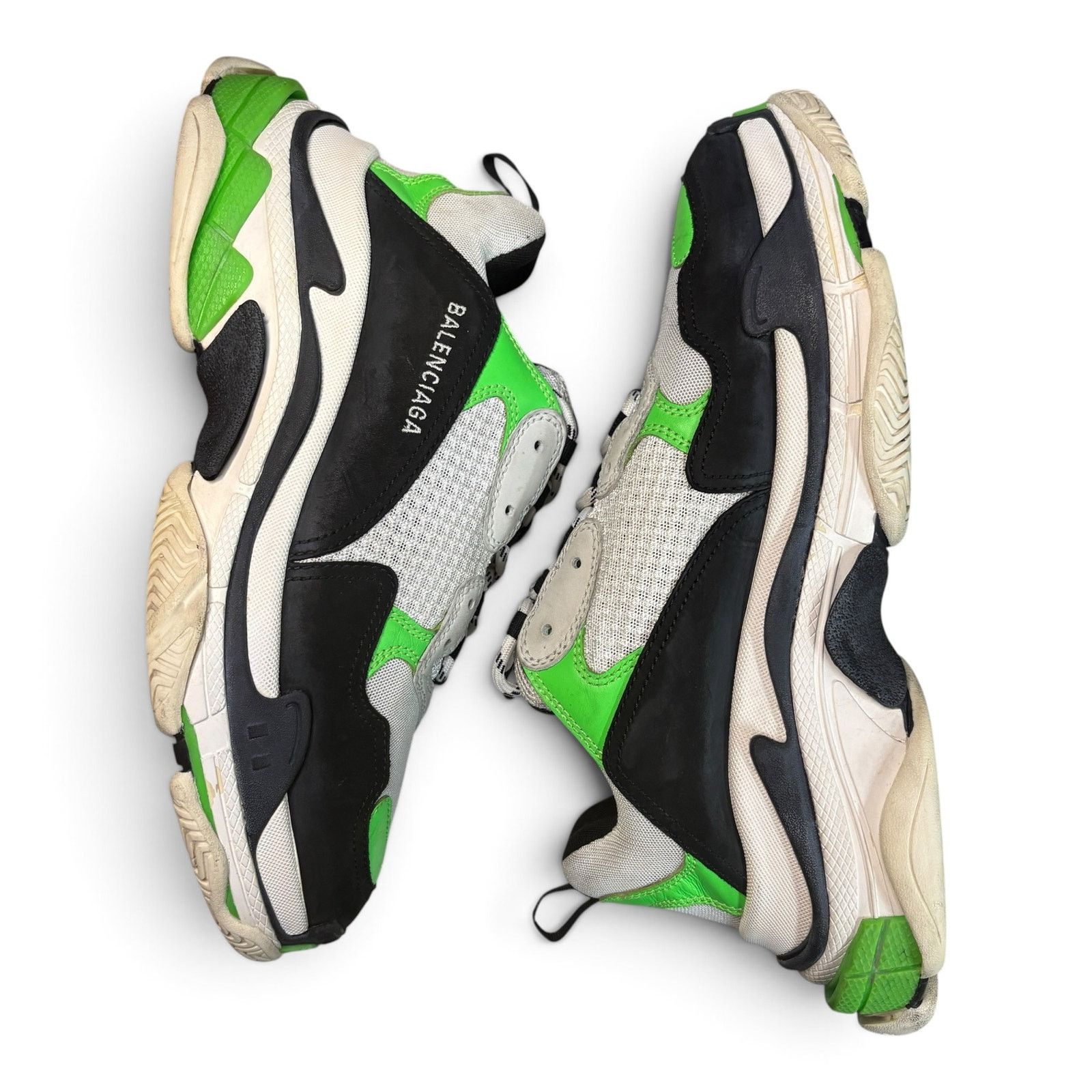 Balenciaga Balenciaga Triple S Black White Green | Size 44(11US