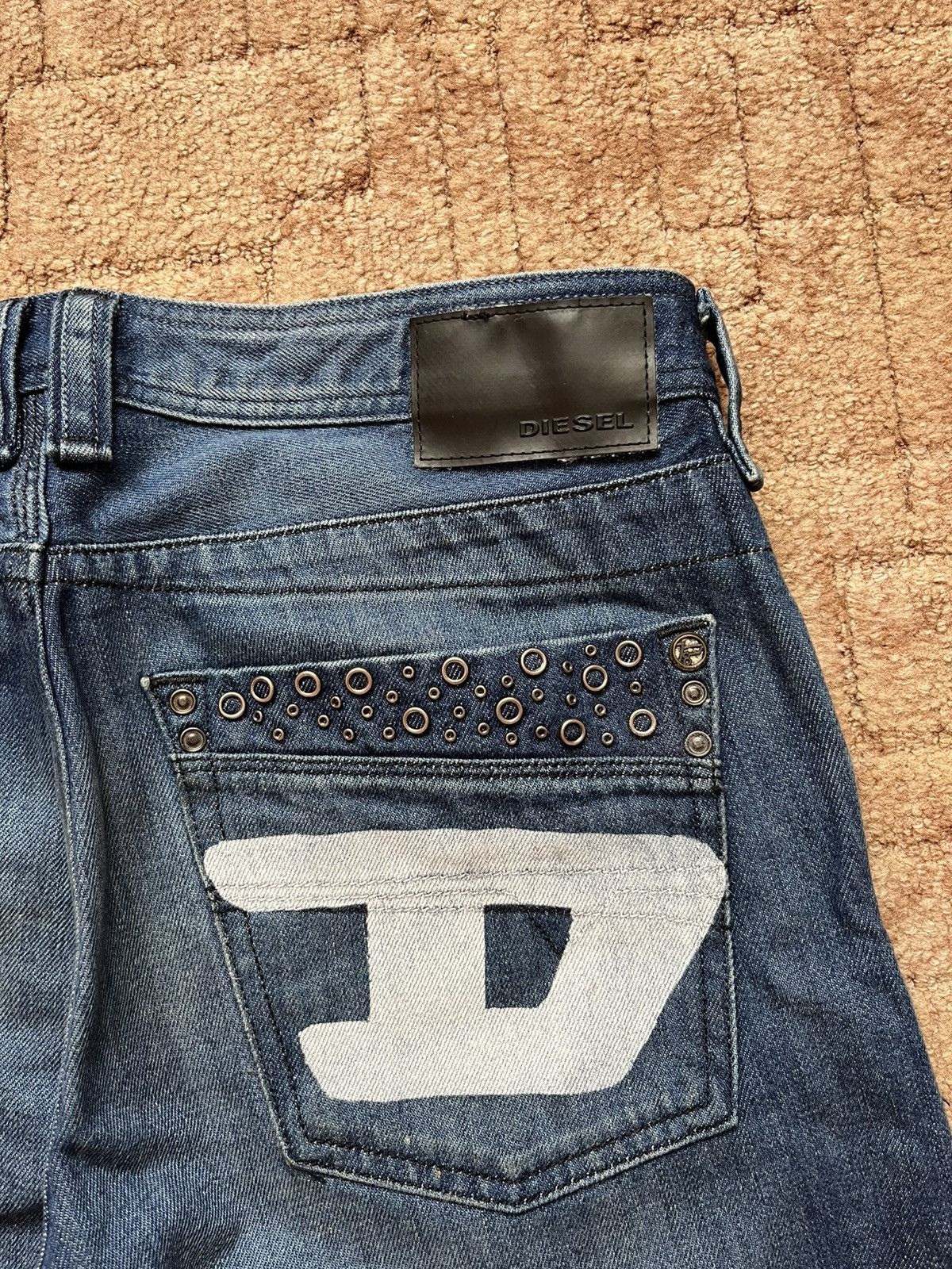 Diesel Vintage Diesel Big Logo Streetwear Denim Pants Blue Jeans Size US 32 / EU 48 - 3 Thumbnail