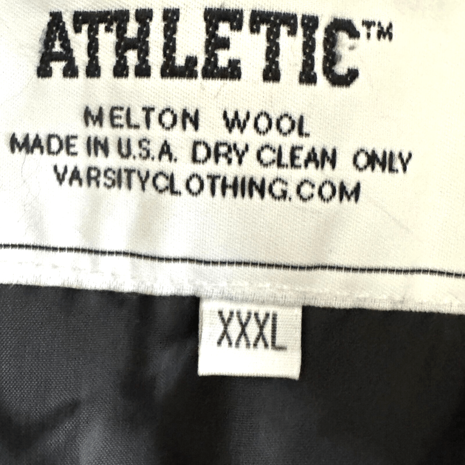 Vintage Vintage Varsity 1992 Leather Wool Mens Jacket Sz 3XL Black Size US XXL / EU 58 / 5 - 6 Thumbnail