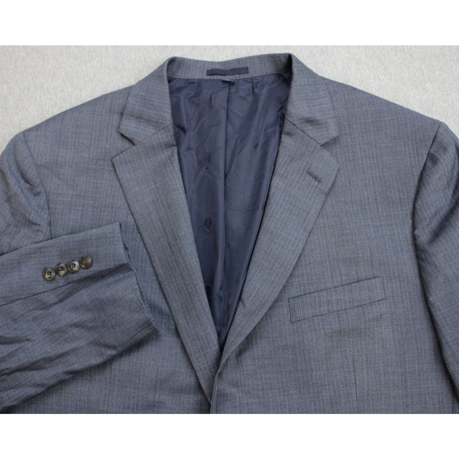Jos. A. Bank Jos A Bank 1905 Blazer Mens 46R Blue Herringbone Size 46R - 1 Thumbnail