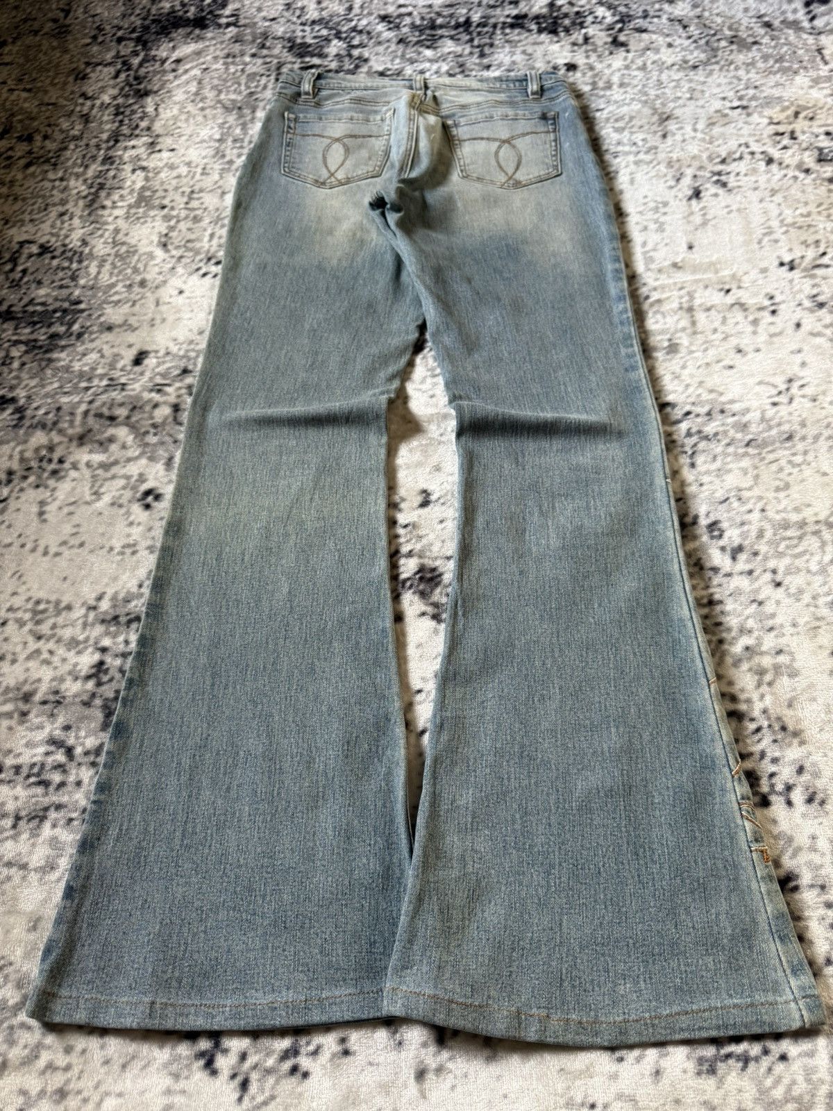 Japanese Brand Tornado Mart Embroidery Tribal Style Flare Japanese Denim Size 27" / US 4 / IT 40 - 2 Thumbnail
