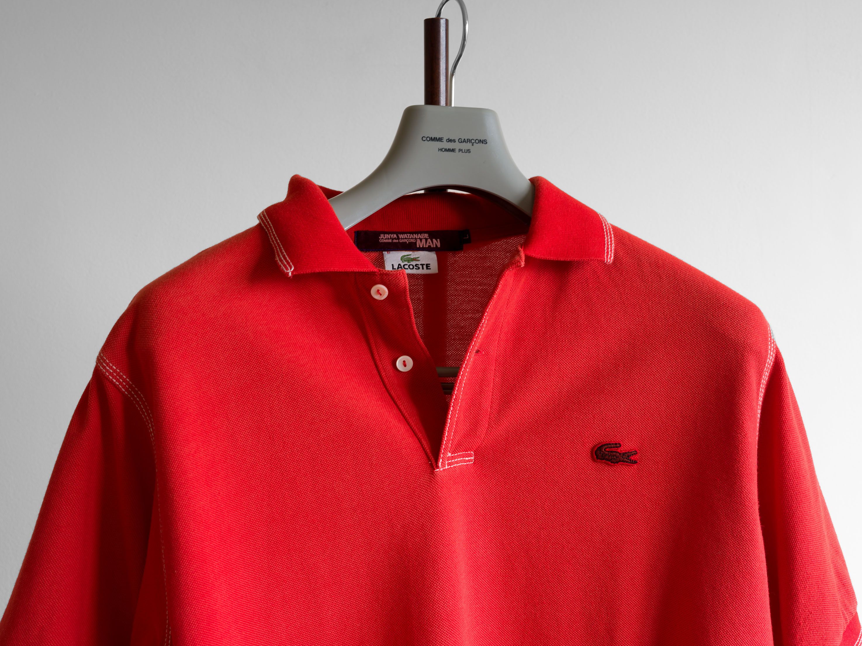 Junya Watanabe × Lacoste SS2006 JUNYA WATANABE MAN x LACOSTE RECONSTRUCTED POLO SHIRT Size US L / EU 52-54 / 3 - 1 Thumbnail