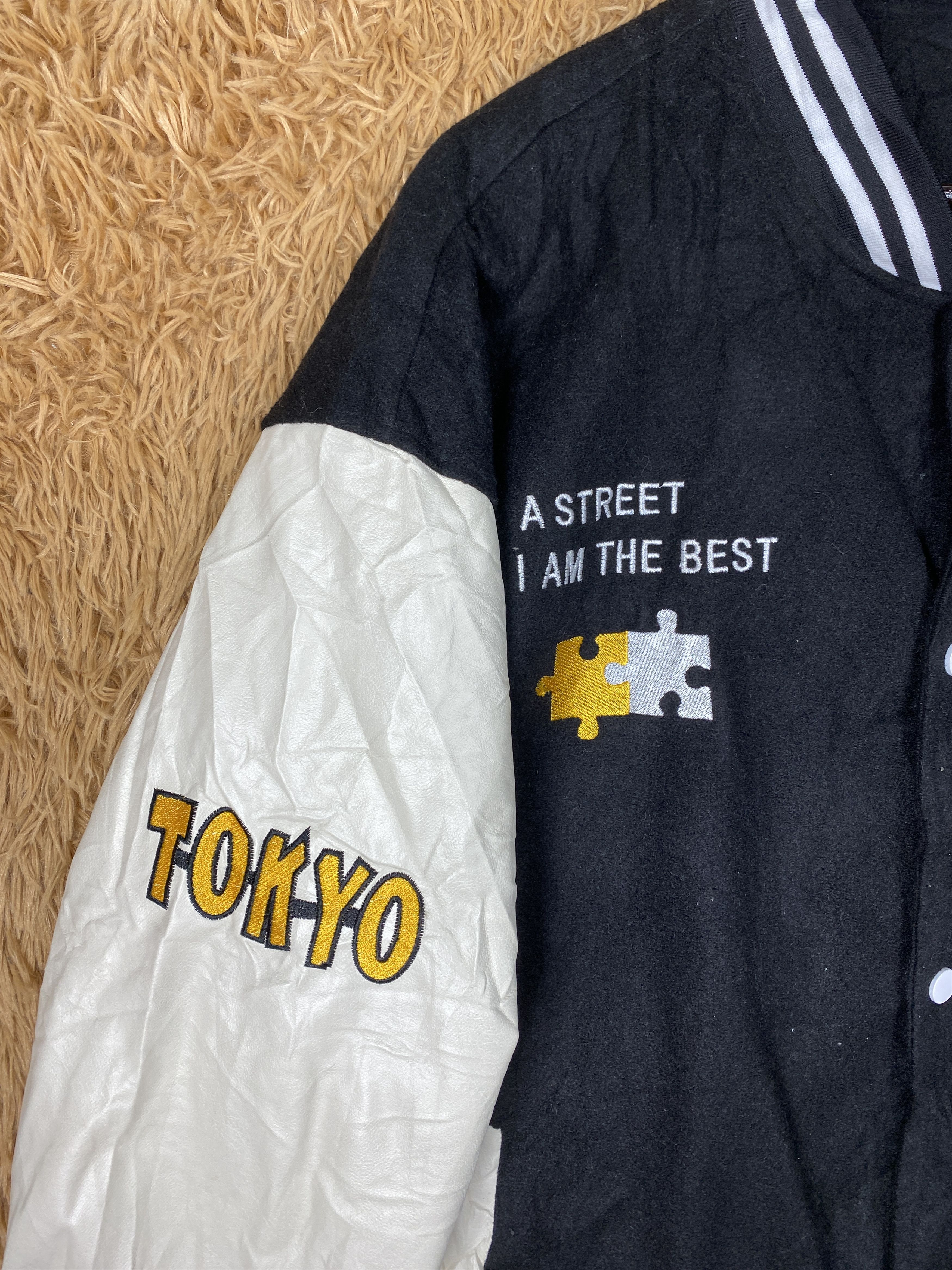 Japanese Brand Vintage Japanese Brand Varsity Jacket PJ2609 Size US XXL / EU 58 / 5 - 5 Thumbnail