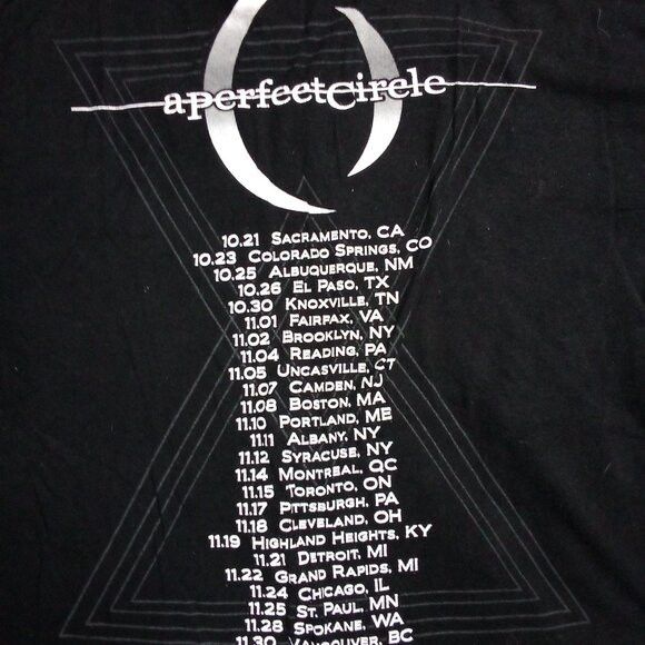 Band Tees A Perfect Circle 2017 Tour T-Shirt Size US XL / EU 56 / 4 - 5 Thumbnail