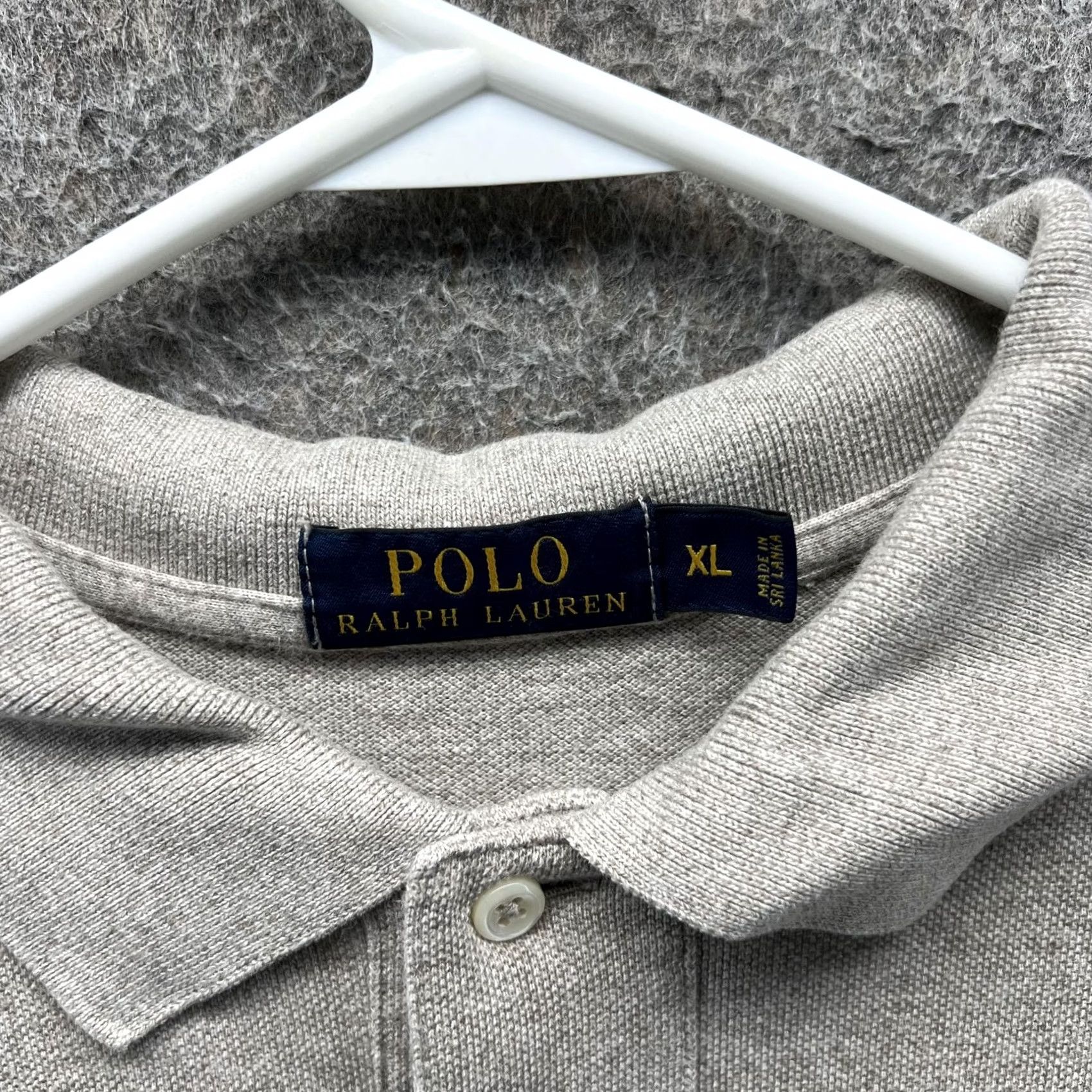 Polo Ralph Lauren Polo Ralph Lauren Polo Shirt Mens XL Gray Solid Pony Logo Short Sleeve Casual Size US XL / EU 56 / 4 - 5 Thumbnail