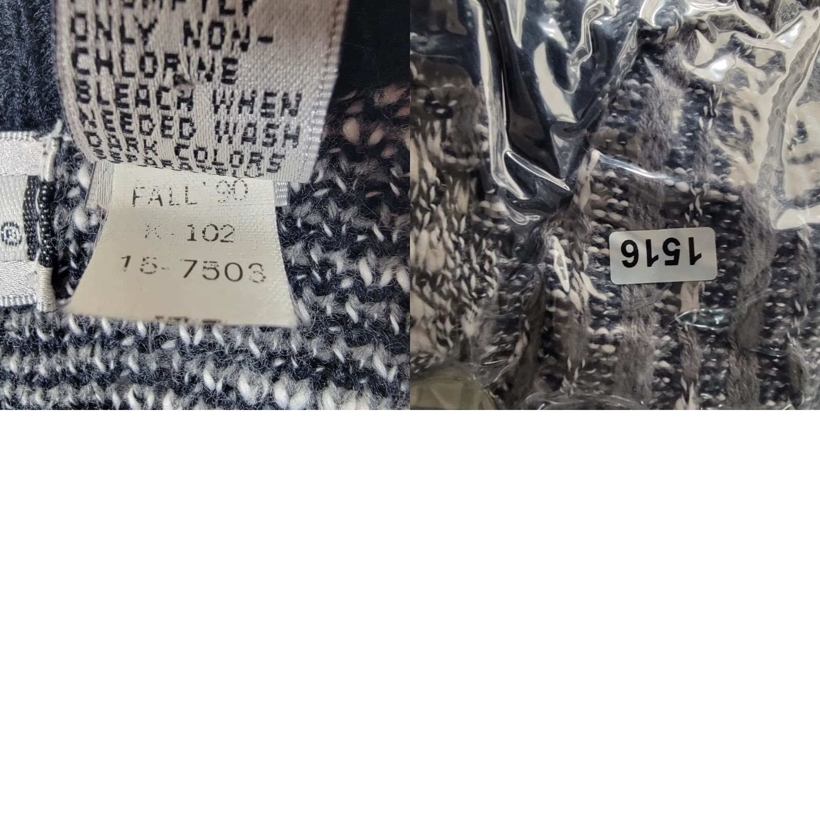 Saturdays NYC VINTAGE SATURDAYS Cardigan Mens XL Tribal Aztec Black White 90s Geometric Knit Sweater Size US XL / EU 56 / 4 - 10 Thumbnail