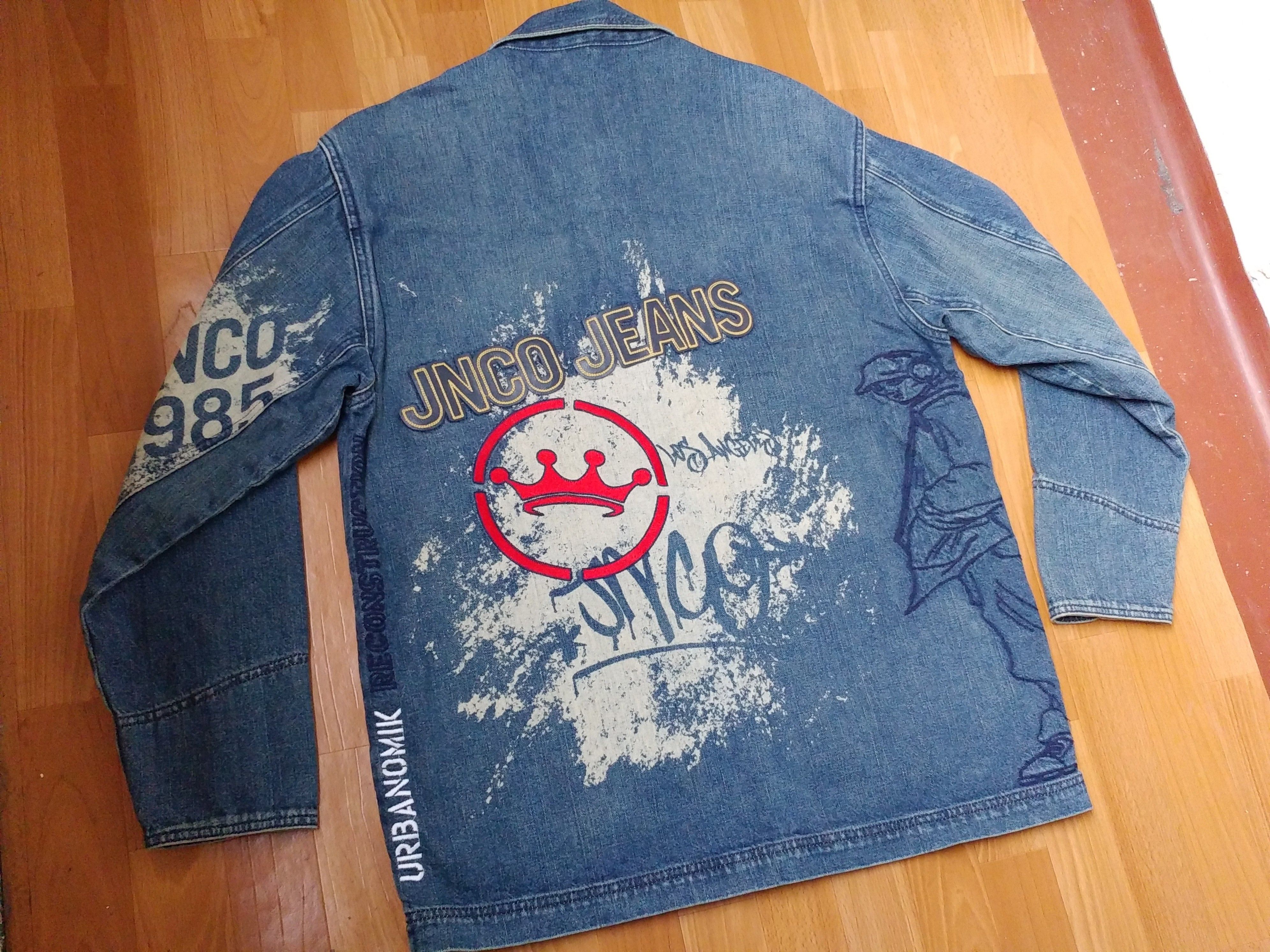 JNCO JNCO jeans jacket, 1990s denim, vintage skater 90s hip hop L Size US L / EU 52-54 / 3 - 3 Thumbnail
