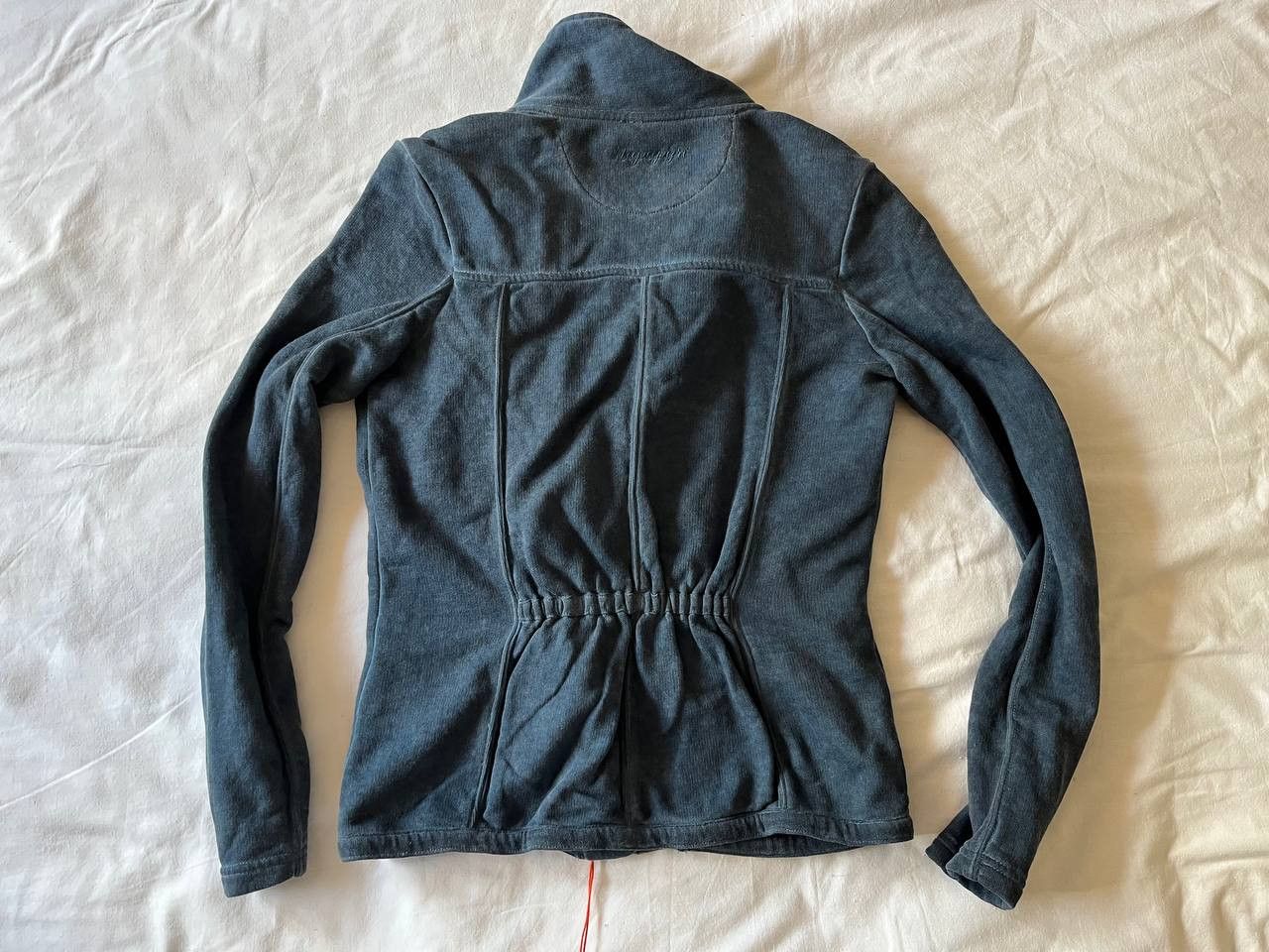 Napapijri × Vintage Napapijri vintage navy blue distressed cotton biker jacket Size S / US 4 / IT 40 - 2 Thumbnail