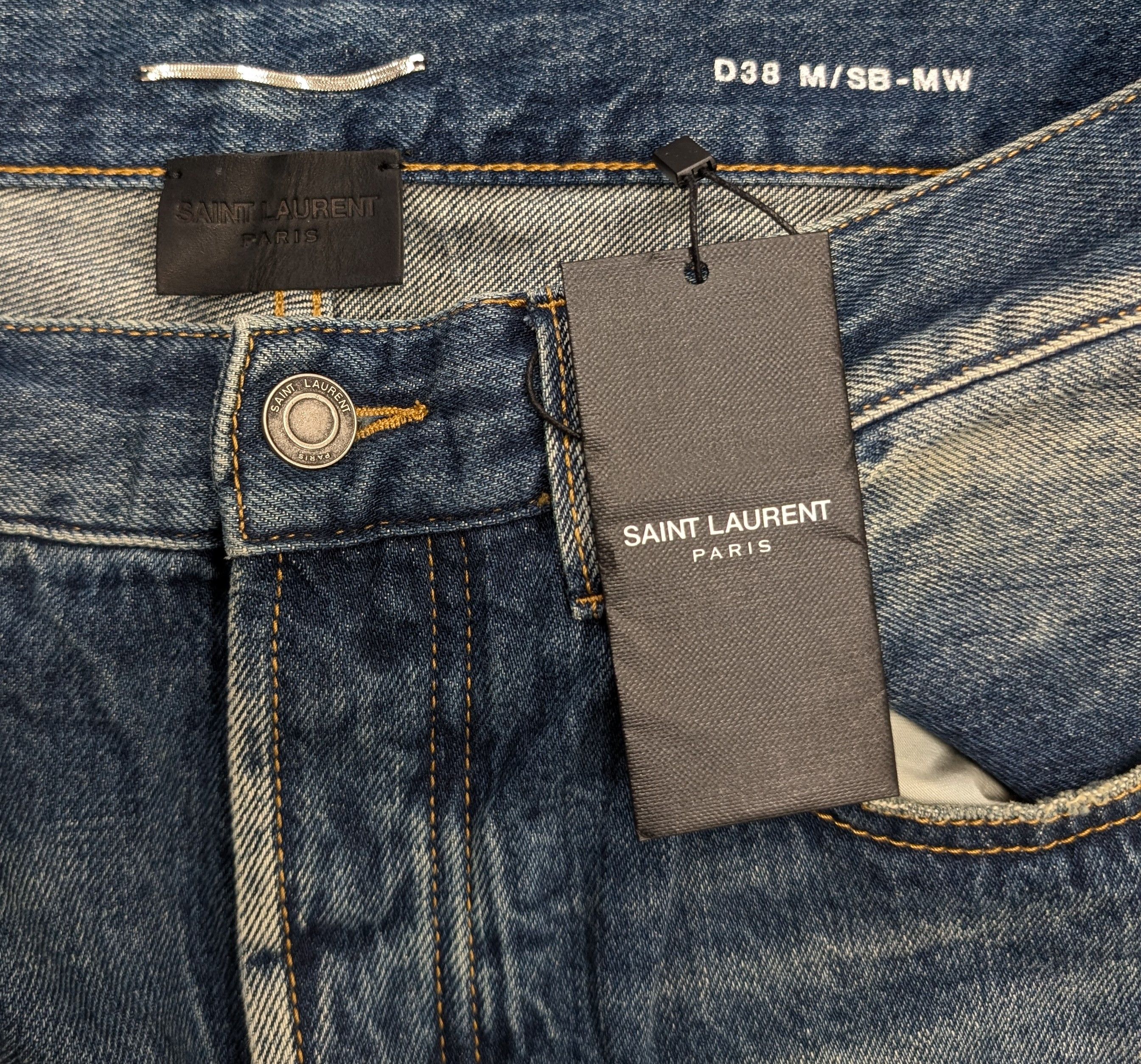 Saint Laurent Paris Saint Laurent men's straight-fit jeans Size US 31 - 4 Thumbnail