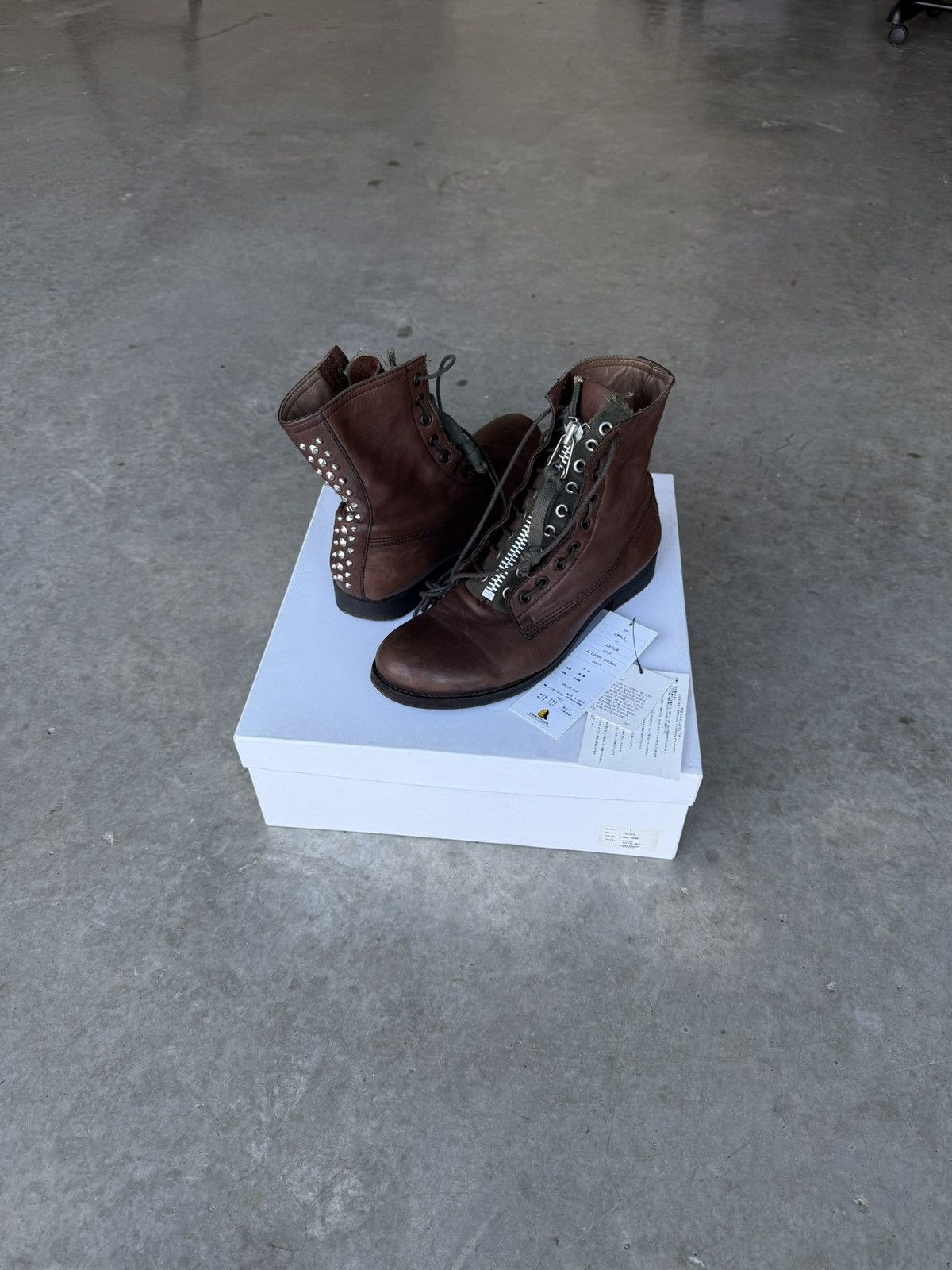 Undercover Undercover “T” Period Distressed, Studded Boots | Grailed