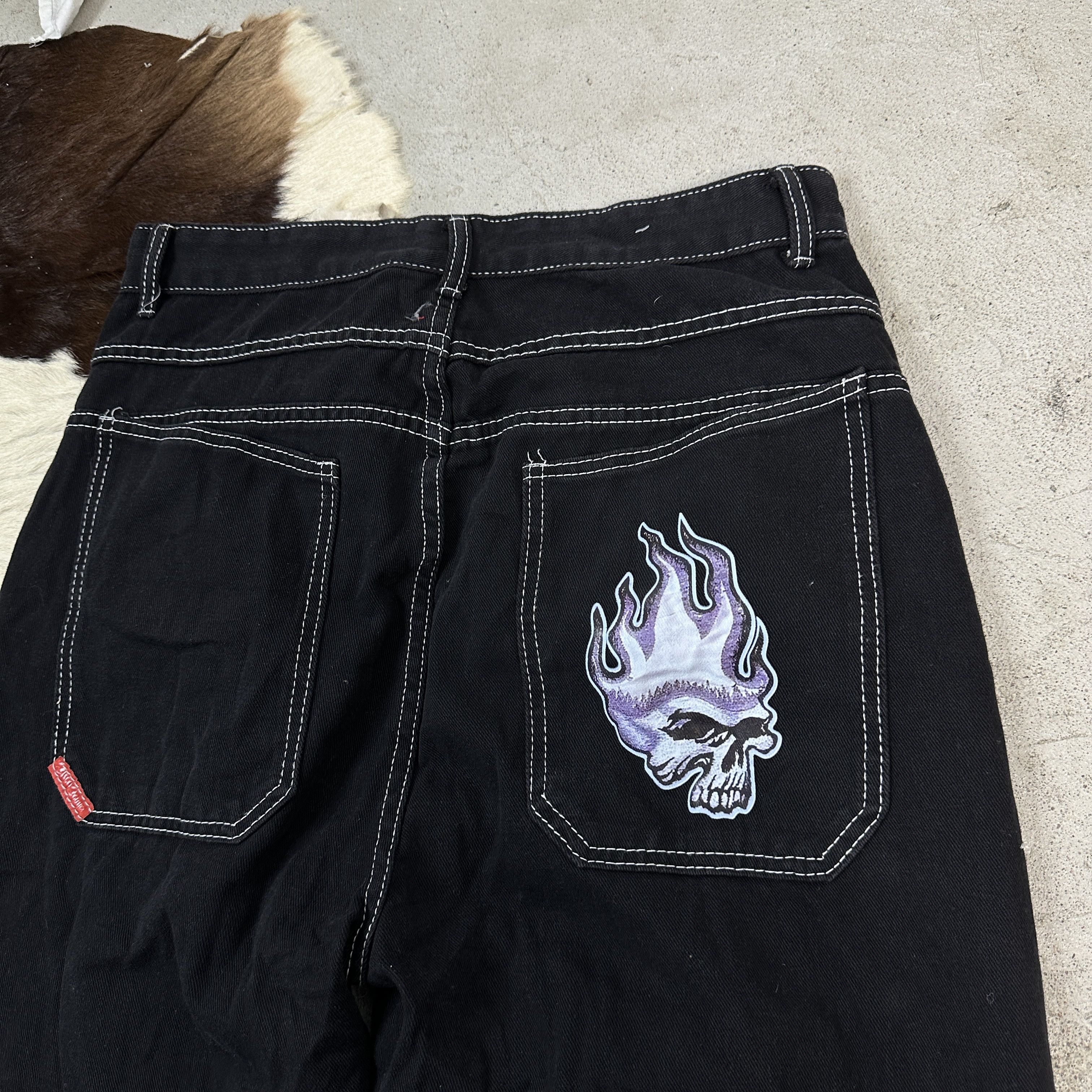 Vintage Skull Vintage Baggy Y2K Jeans Size US 40 / EU 56 - 2 Thumbnail