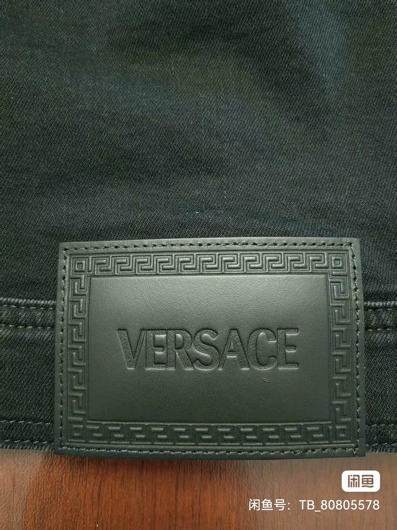 Versace Versace A denim jacket with a lapel single breast and long Size US M / EU 48-50 / 2 - 4 Thumbnail