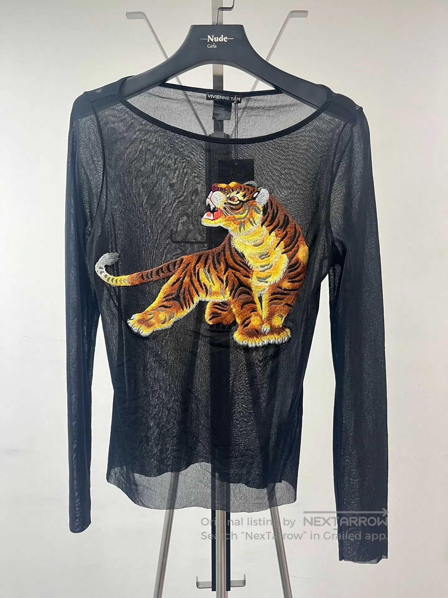 Vivienne Tam vivienne tam tiger embroidered sheer top. Size M / US 6-8 / IT 42-44 - 1 Thumbnail
