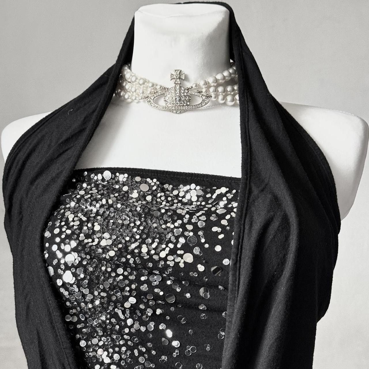 Vintage Stunning Avant - Garde draped top/ blouse Size S / US 4 / IT 40 - 6 Thumbnail