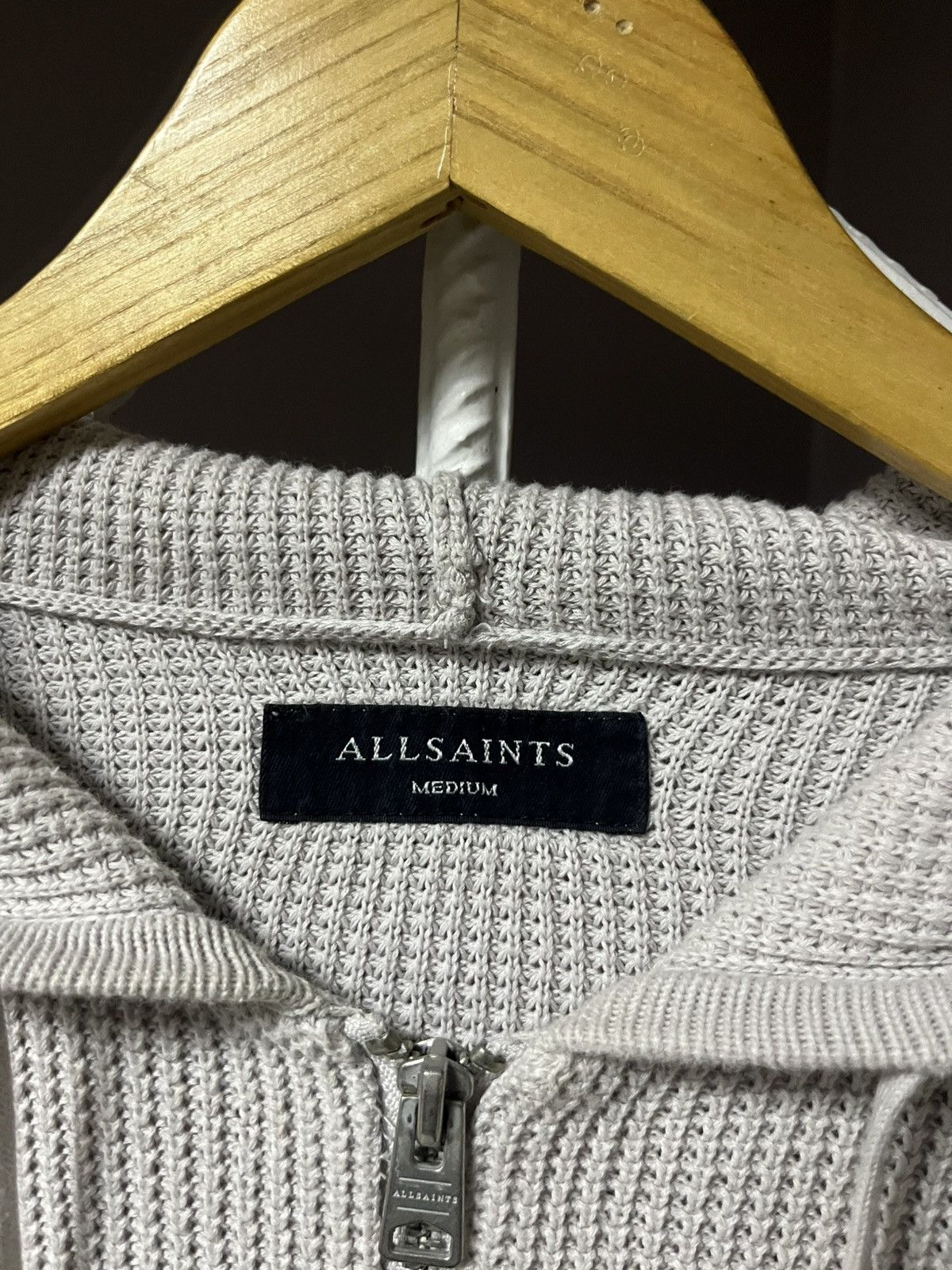 Allsaints Allsaints Zip Hoodie Waffle Size US M / EU 48-50 / 2 - 3 Thumbnail