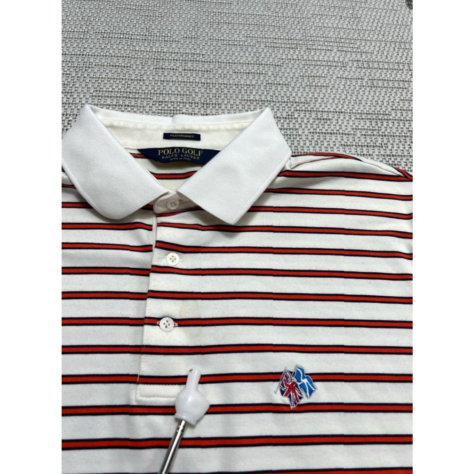Polo Ralph Lauren Polo Ralph Lauren Polo Golf Shirt Mens XL Red White Cotton Knit Logo Golf Size US XL / EU 56 / 4 - 4 Thumbnail