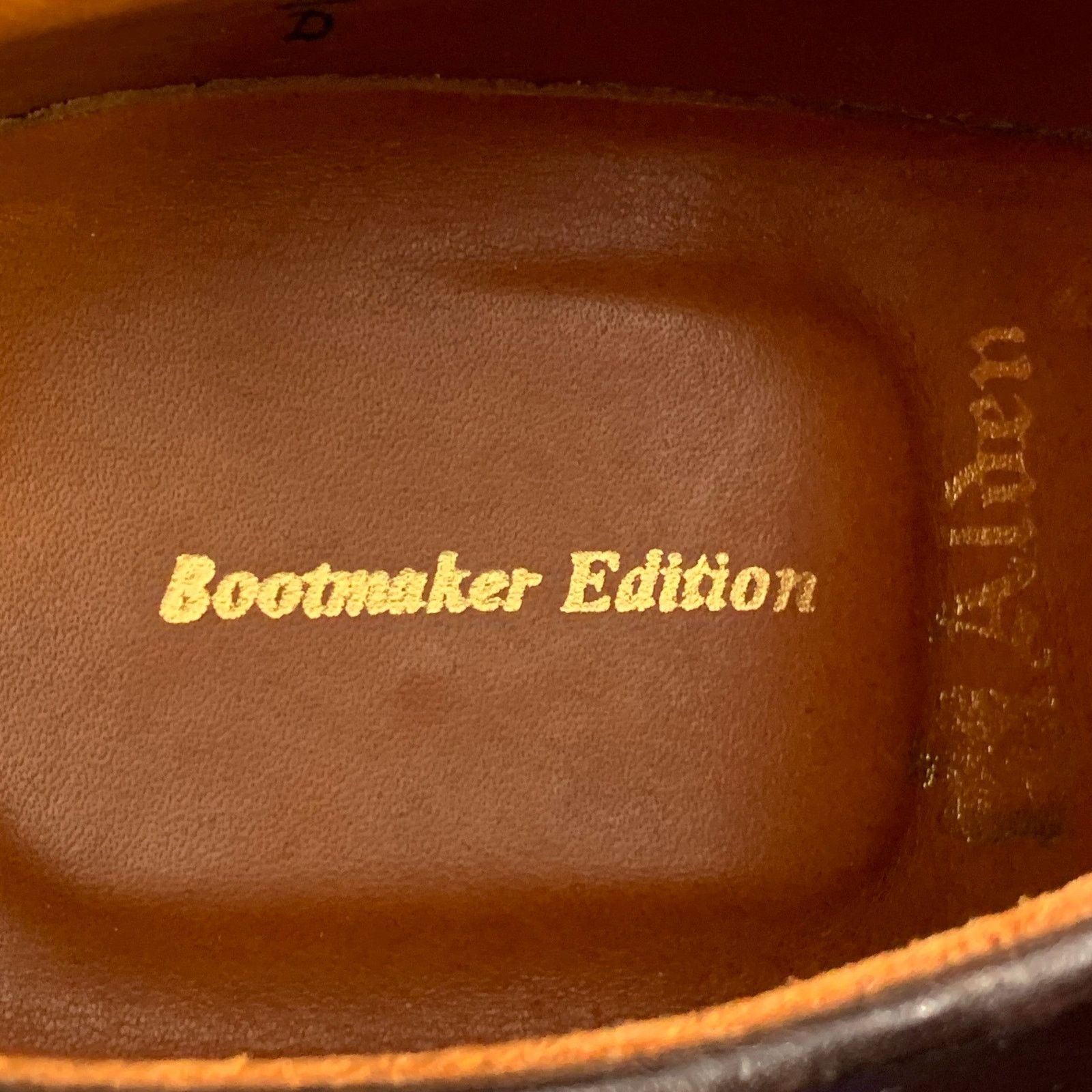 Alden ALDEN Plain Toe Blucher Brown Leather Derby Lace-Up Shoes Size US 6.5 / EU 39-40 - 7 Thumbnail