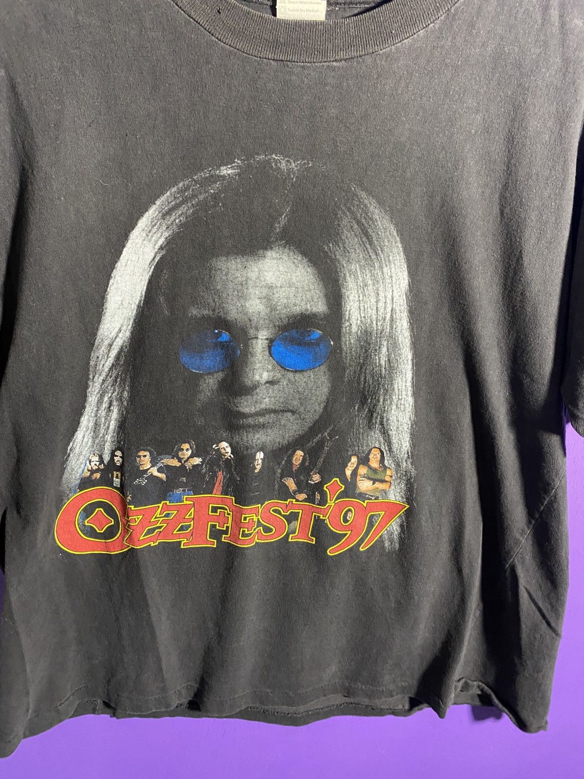Band Tees × Vintage Vintage 1997 Ozzfest Ozzy Osbourne big face t-shirt Size US L / EU 52-54 / 3 - 3 Thumbnail