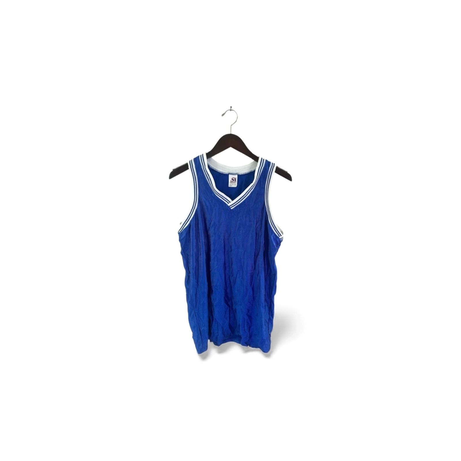 Vintage VINTAGE Saxon dazzle basketball jersey Mens L NWOT 90s Canada blue white Tank Athletic Jersey Size US L / EU 52-54 / 3 - 2 Thumbnail