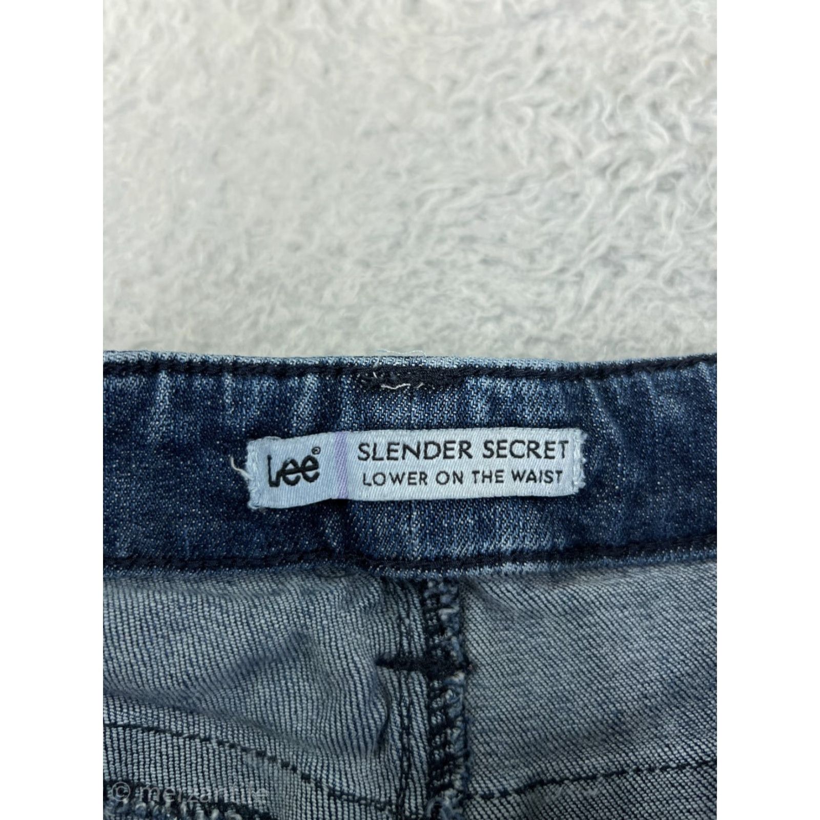 Lee Lee Jeans Women 8 Blue Denim Bootcut Cotton Blend Stretch Low-Rise Slender Vintage: No Size 30" / US 8 / IT 44 - 4 Thumbnail